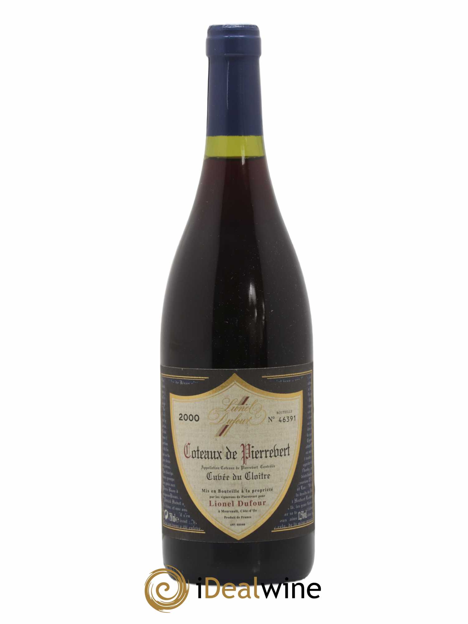 Bourgogne Côteaux de Pierrevert Cuvée du cloitre Lionel Dufour (sans prix de réserve) 2000 - Posten von 1 Flasche - 0