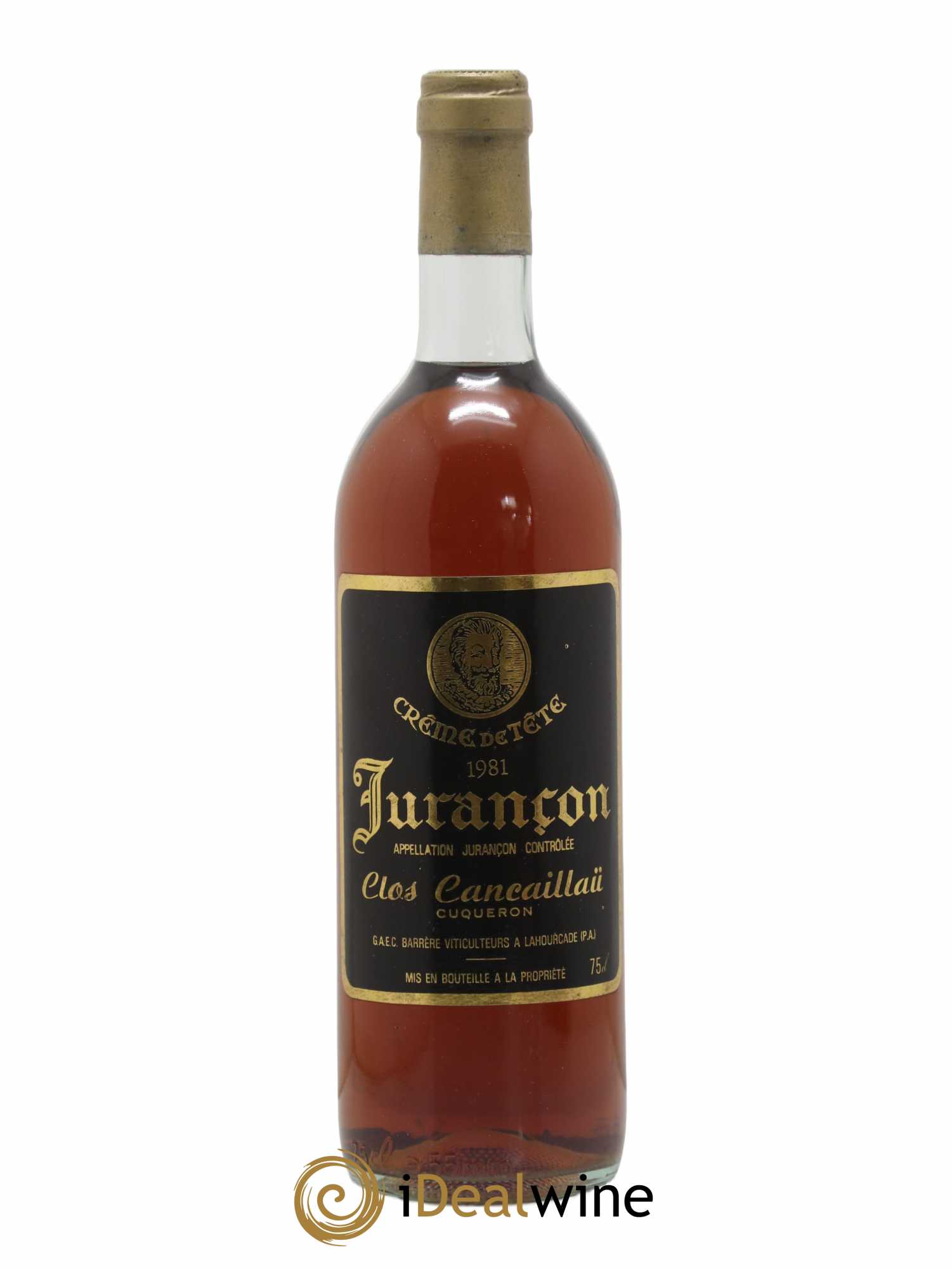 Jurançon Creme de tete clos Cancaillau Cuqueron (sans prix de réserve) 1981 - Posten von 1 Flasche - 0