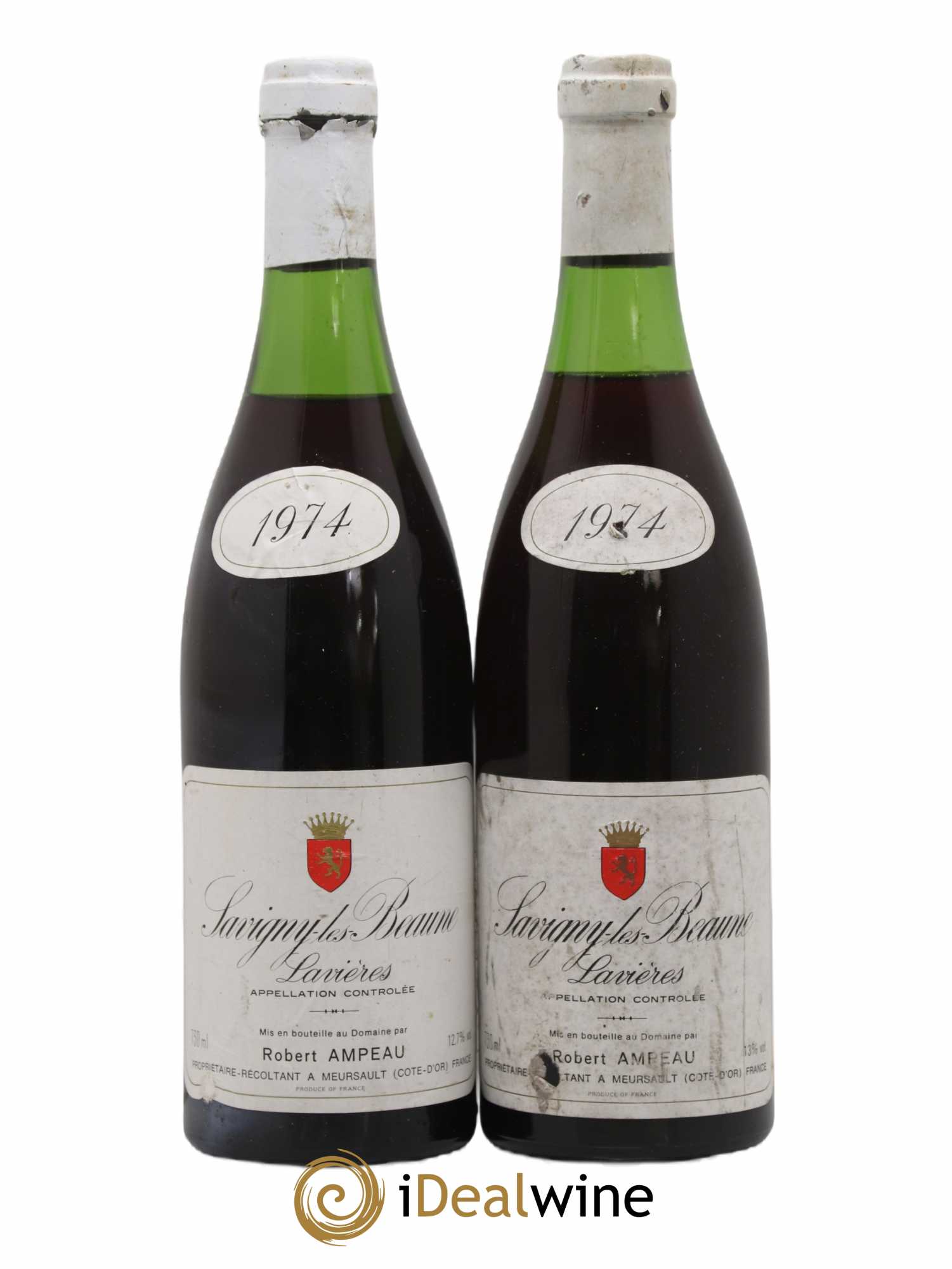 Savigny-lès-Beaune Lavieres Robert Ampeau (sans prix de réserve) 1974 - Posten von 2 Flaschen - 0
