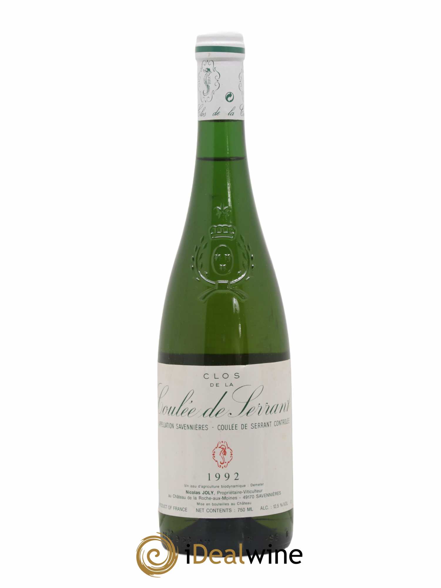 Savennières Clos de la Coulée de Serrant Vignobles de la Coulée de Serrant - Nicolas Joly 1992 - Lot de 1 bouteille - 0