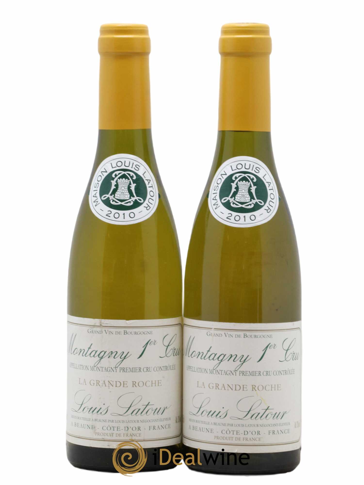 Montagny 1er Cru La Grande roche Louis Latour (sans prix de réserve) 2010 - Lot de 2 demi bouteilles - 0