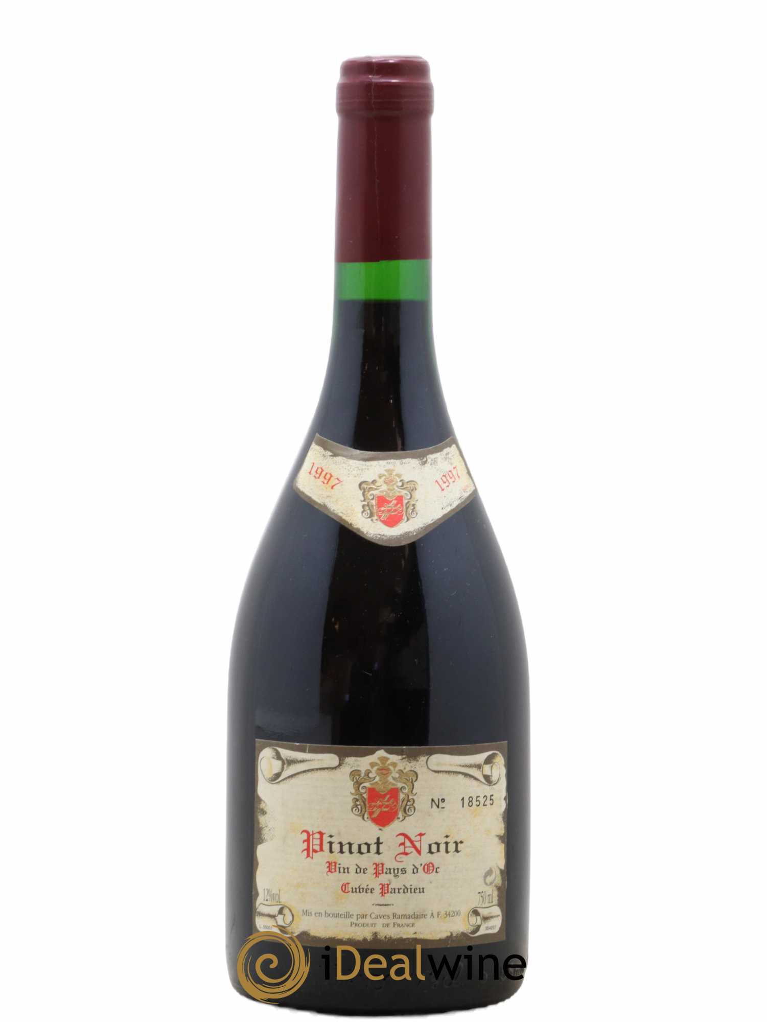 Pays d'Oc Pinot Noir Cuvée Pardieu (sans prix de réserve) 1997 - Posten von 1 Flasche - 0