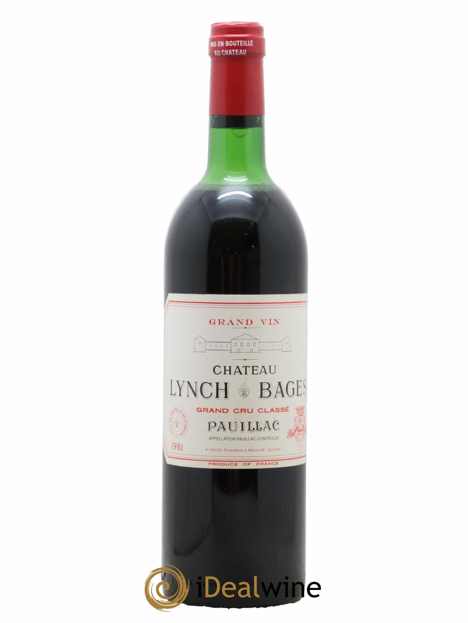 Château Lynch Bages 5ème Grand Cru Classé 1981 - Lot de 1 bouteille - 0