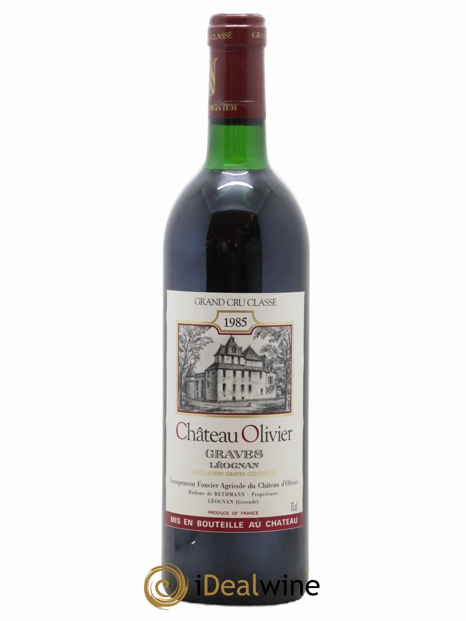 Château Olivier Cru Classé de Graves Château Beauséjour 1985 - Lot of 1 bottle - 0