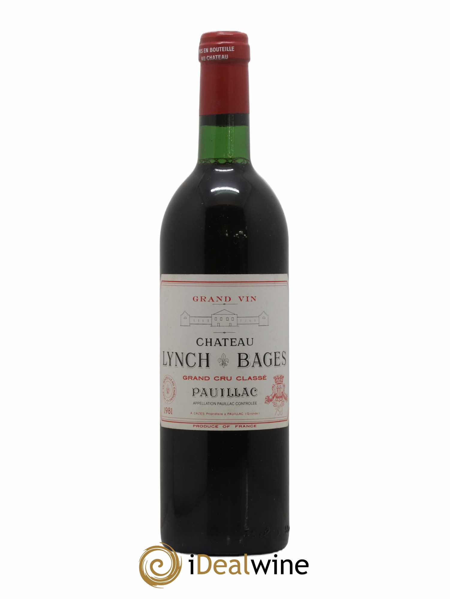 Château Lynch Bages 5ème Grand Cru Classé (sans prix de réserve) 1981 - Lot de 1 bouteille - 0
