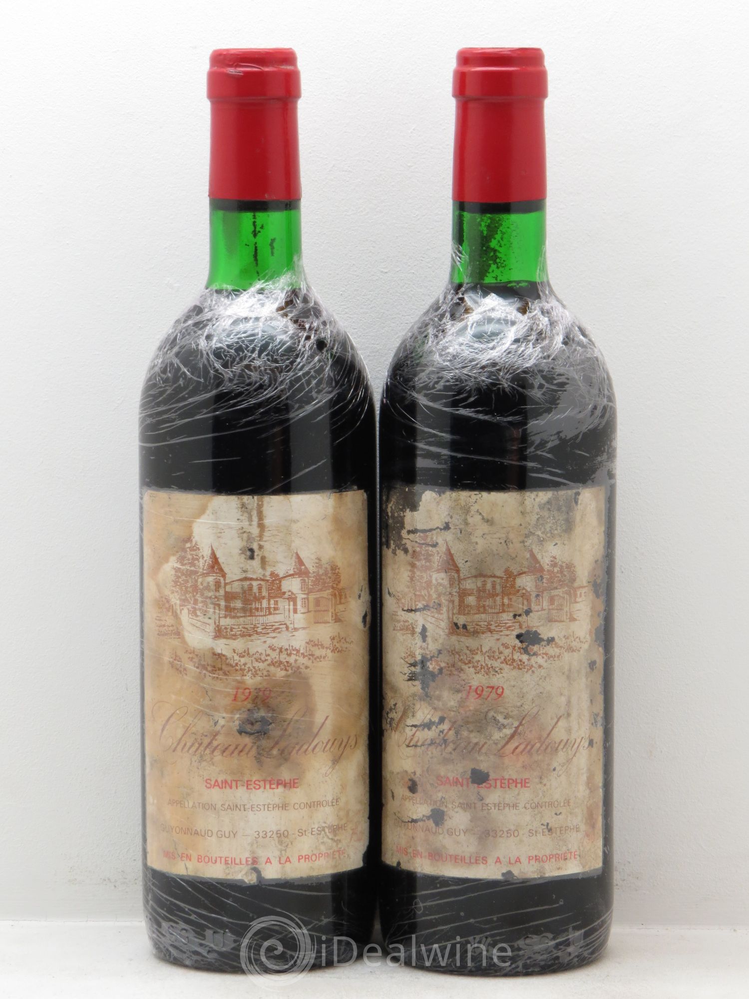 Saint-Estèphe Château Ladouys (sans prix de réserve-no reserve) 1979 - Posten von 2 Flaschen - 0