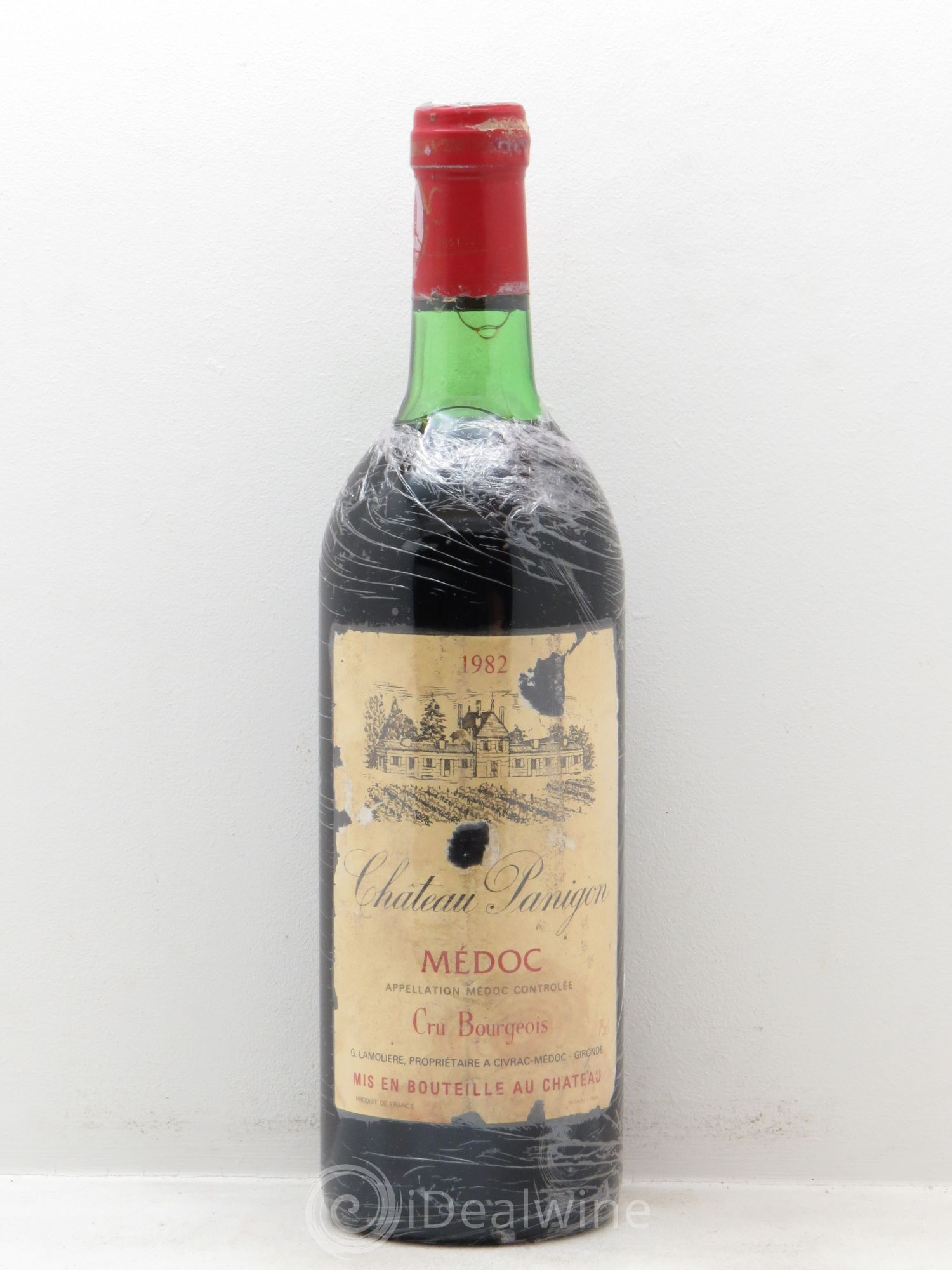 Château de Panigon Cru Bourgeois 1982 - Lot de 1 bouteille - 0