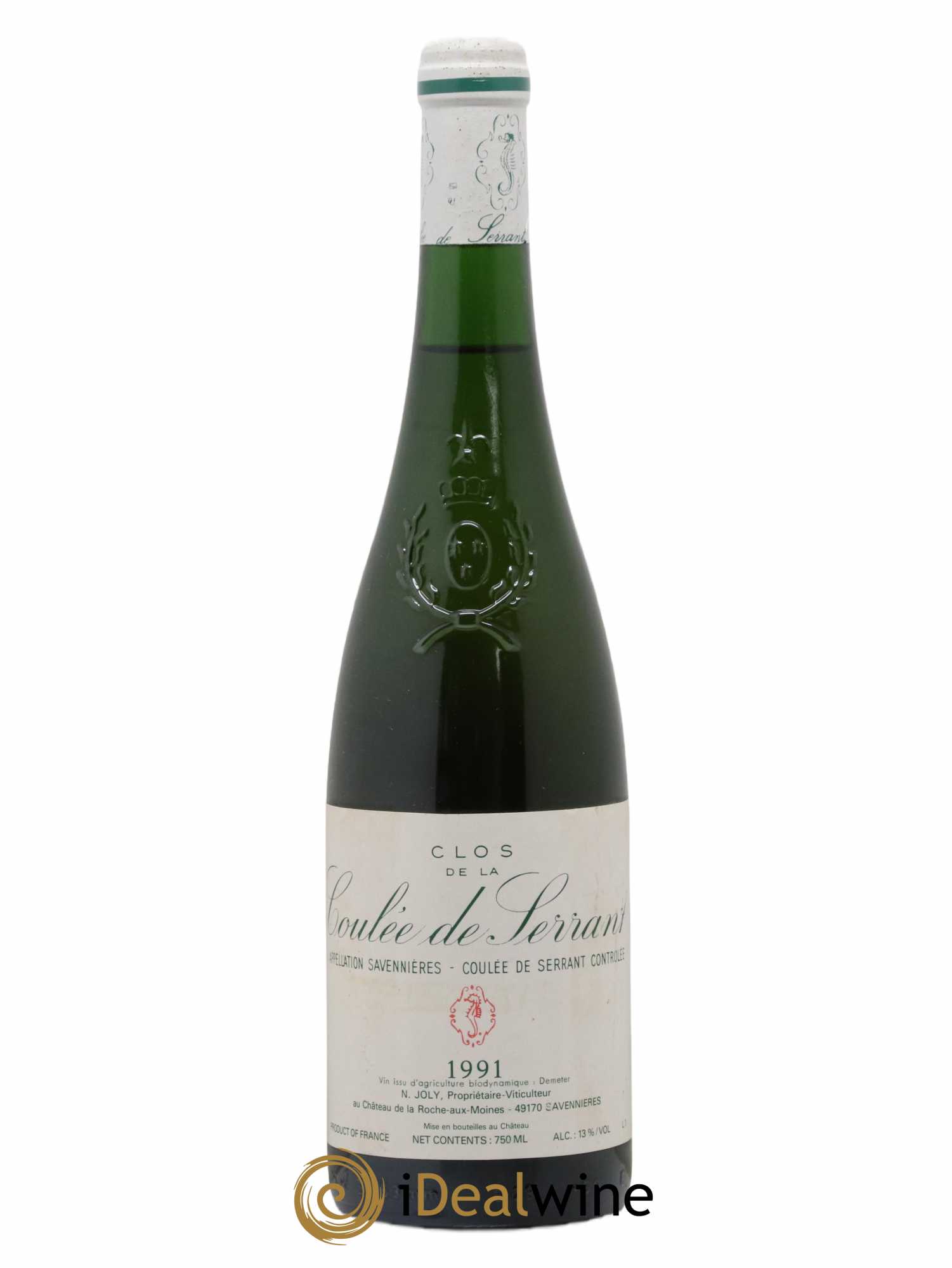 Savennières Clos de la Coulée de Serrant Vignobles de la Coulée de Serrant - Nicolas Joly (sans prix de réserve) 1991 - Lot de 1 bouteille - 0