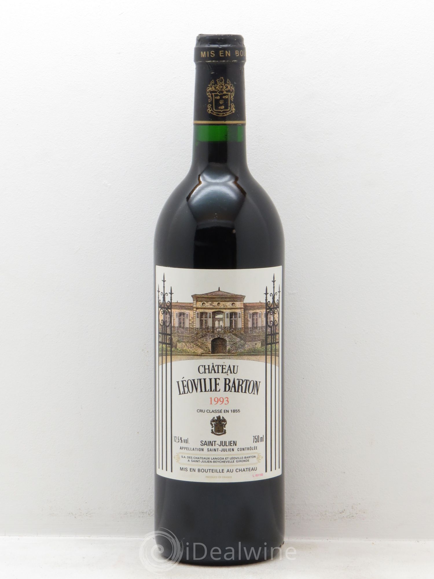 Château Léoville Barton 2ème Grand Cru Classé 1993 - Lot de 1 bouteille - 0