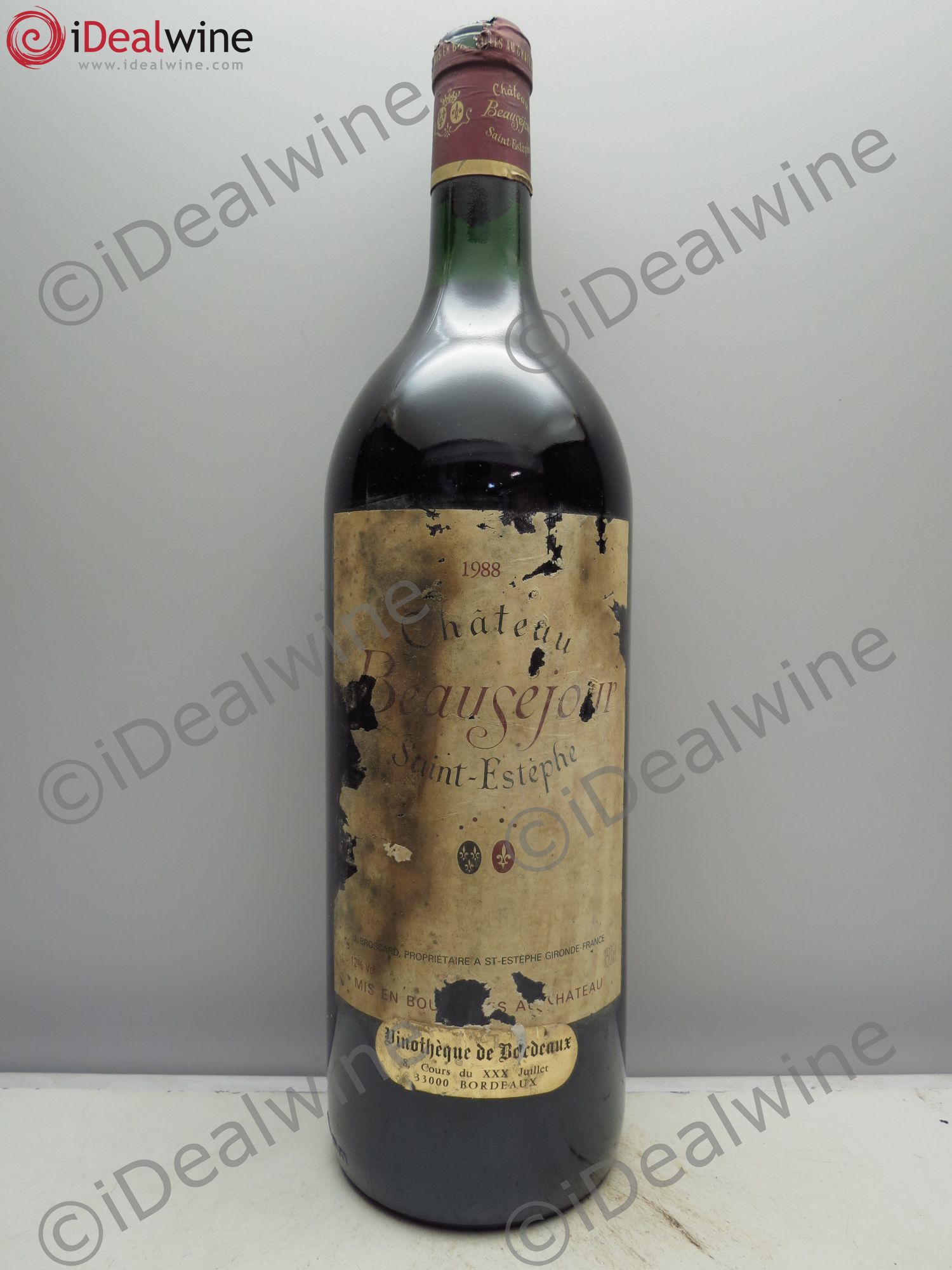 Château Saint-Estèphe Château Beauséjour 1988 - Lot de 1 magnum - 0