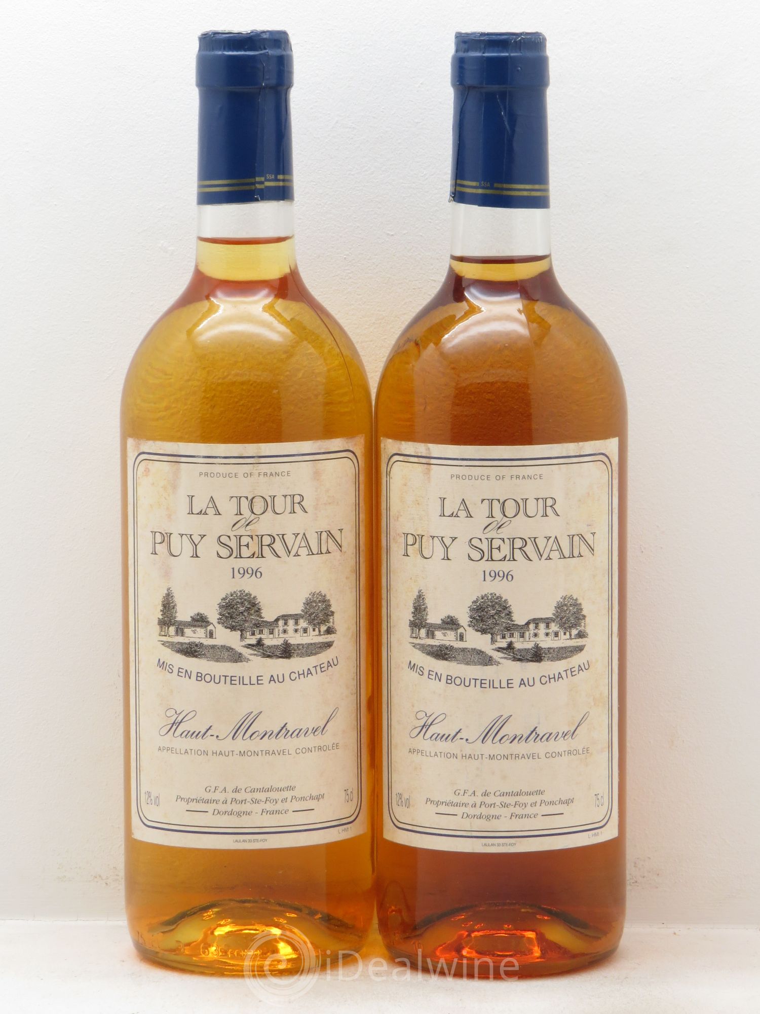 Divers Haut Montravel La tout de Puy Servain (sans prix de réserve) 1996 - Lot de 2 bouteilles - 0