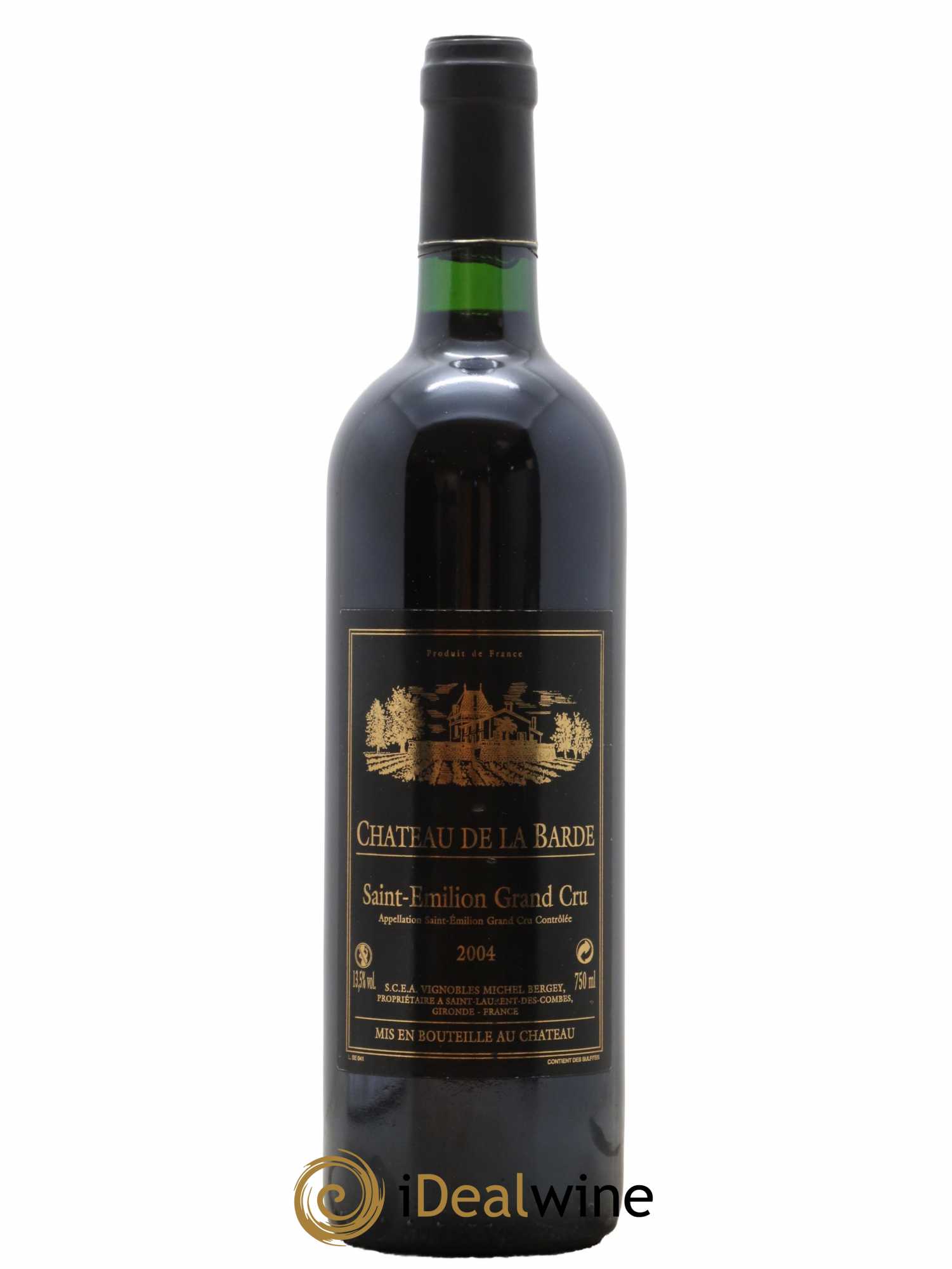 Saint-Émilion Grand Cru Château de la Barde 2004 - Lot de 1 bouteille - 0