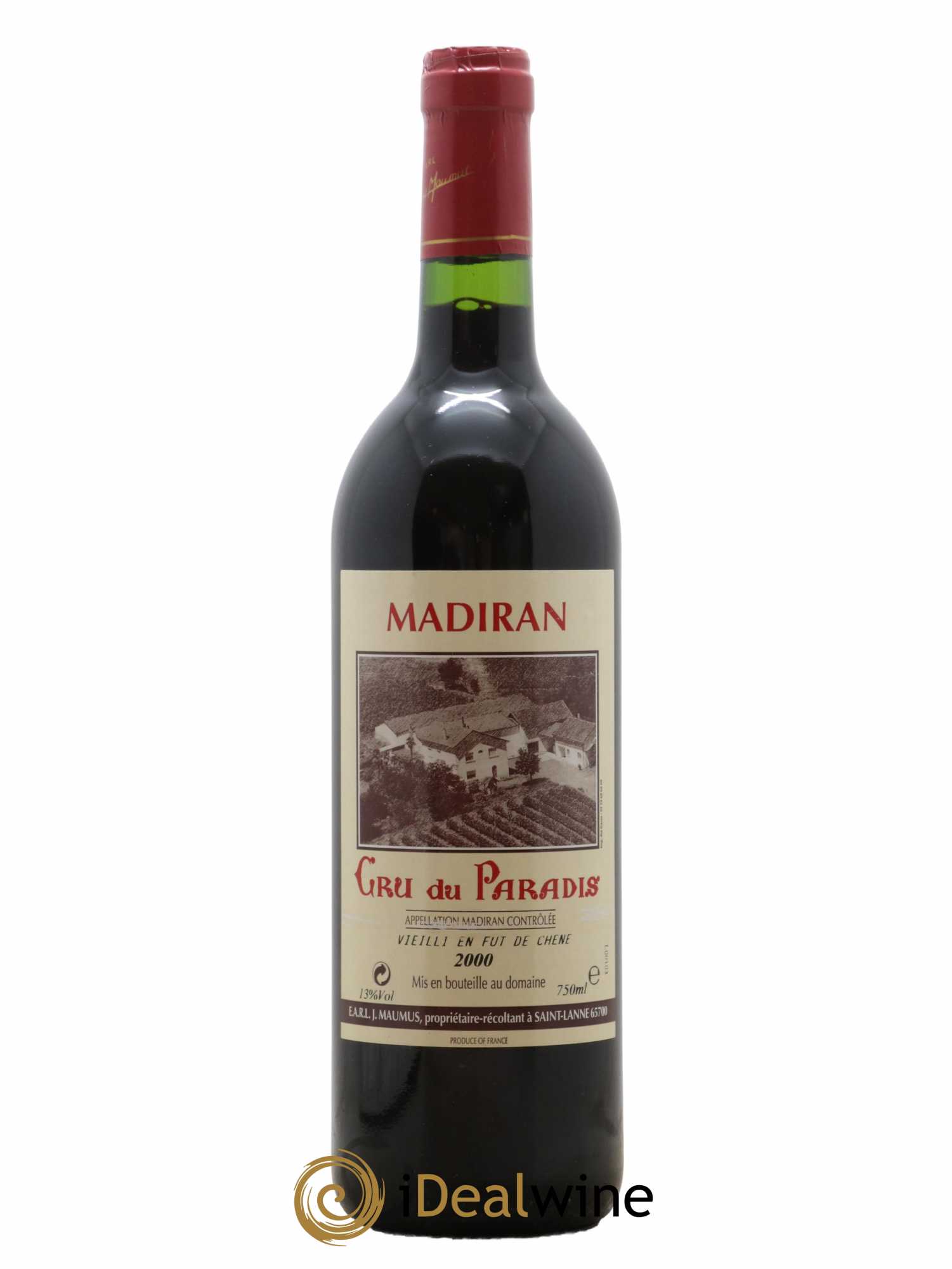 Madiran Cru du Paradis Maumus 2000 - Lot de 1 bouteille - 0