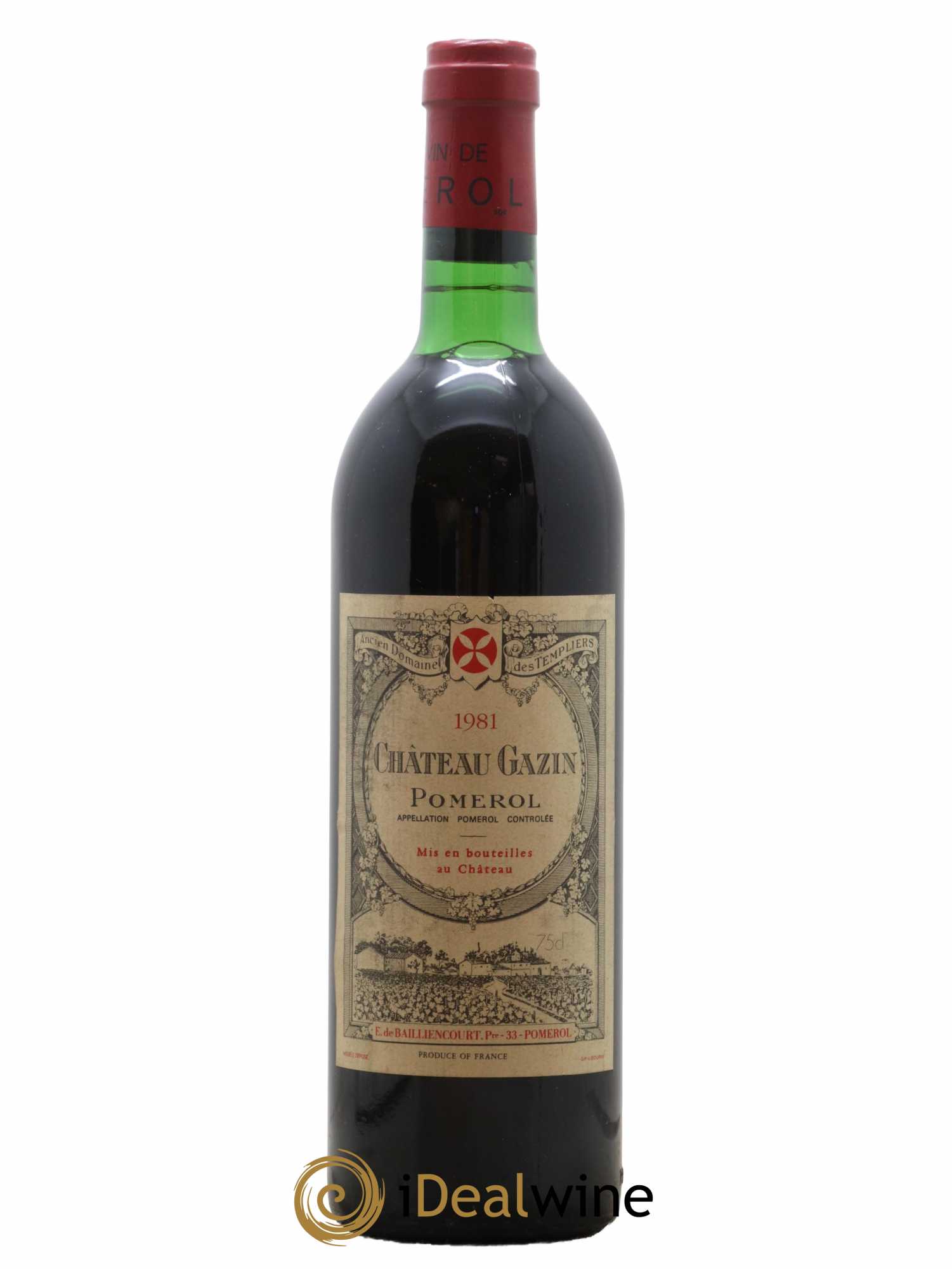 Château Gazin 1981 - Lot de 1 bouteille - 0
