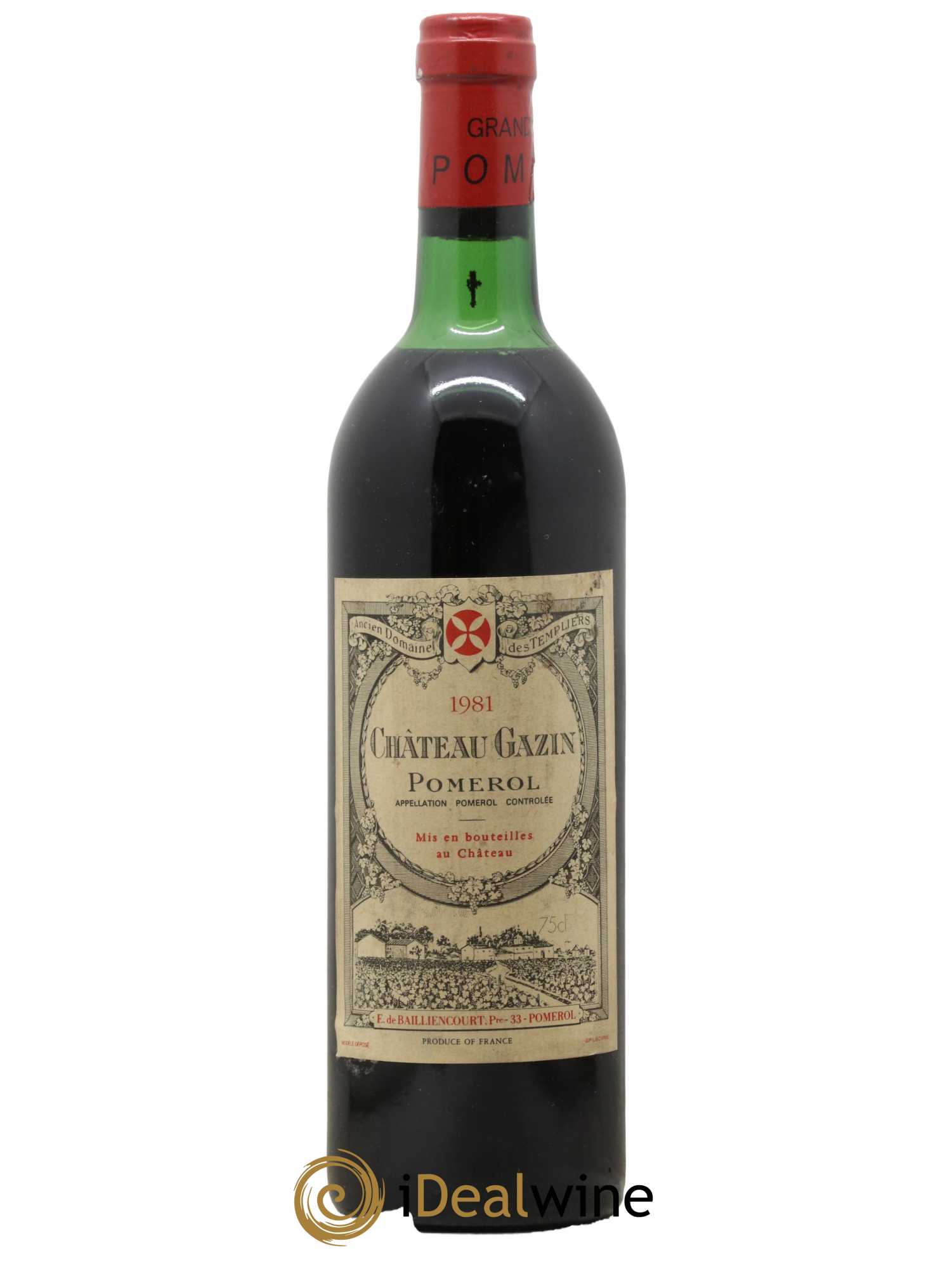 Château Gazin 1981 - Lot de 1 bouteille - 0