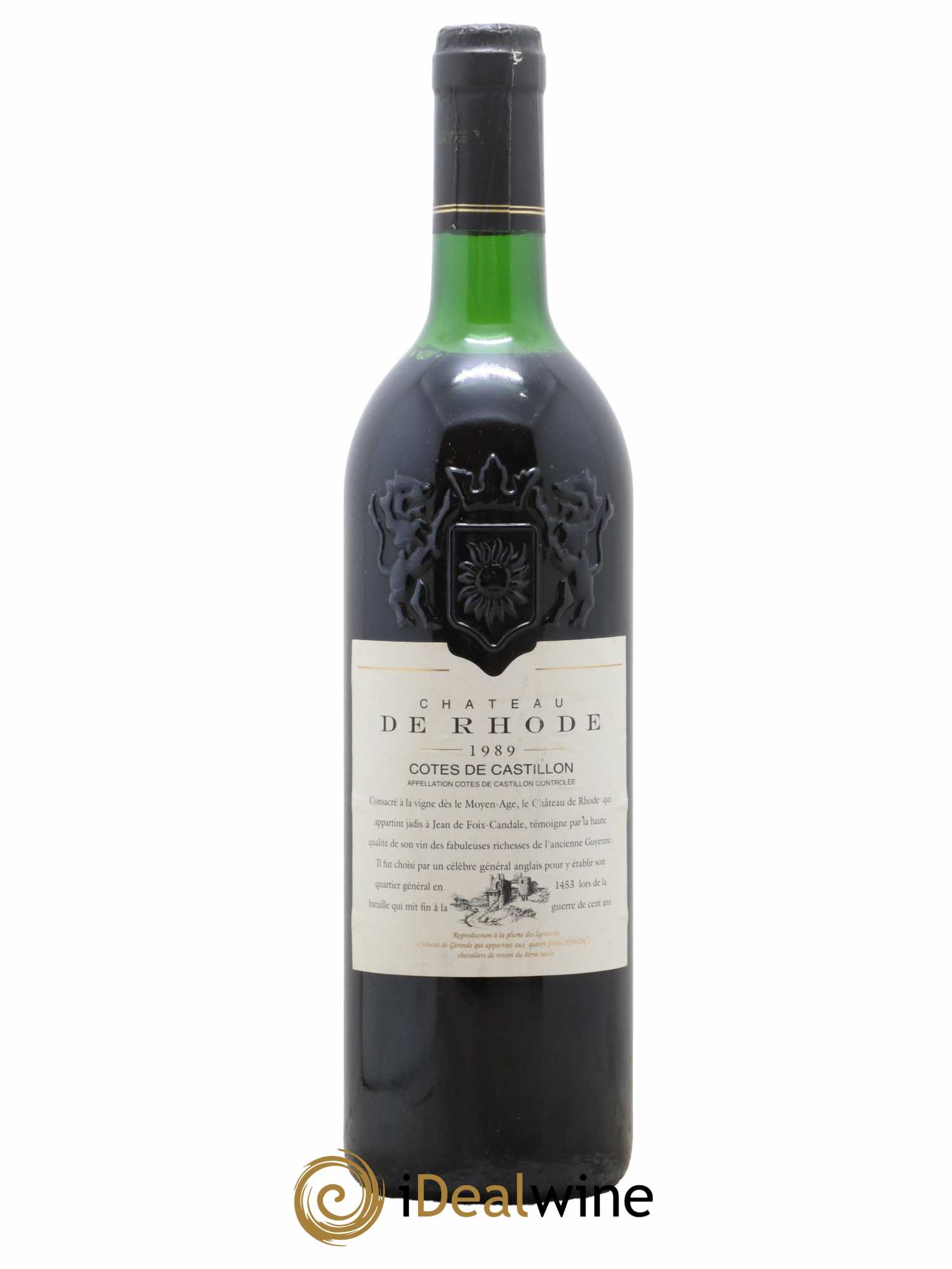 Castillon-Côtes-de-Bordeaux (Côtes-de-Castillon) Château de Rhode 1989 - Lot de 1 bouteille - 0