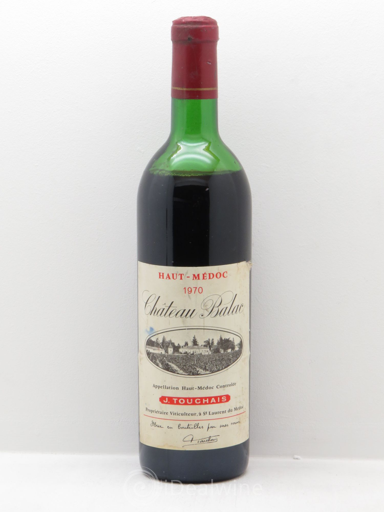 Château Balac Cru Bourgeois 1970 - Lot de 1 bouteille - 0