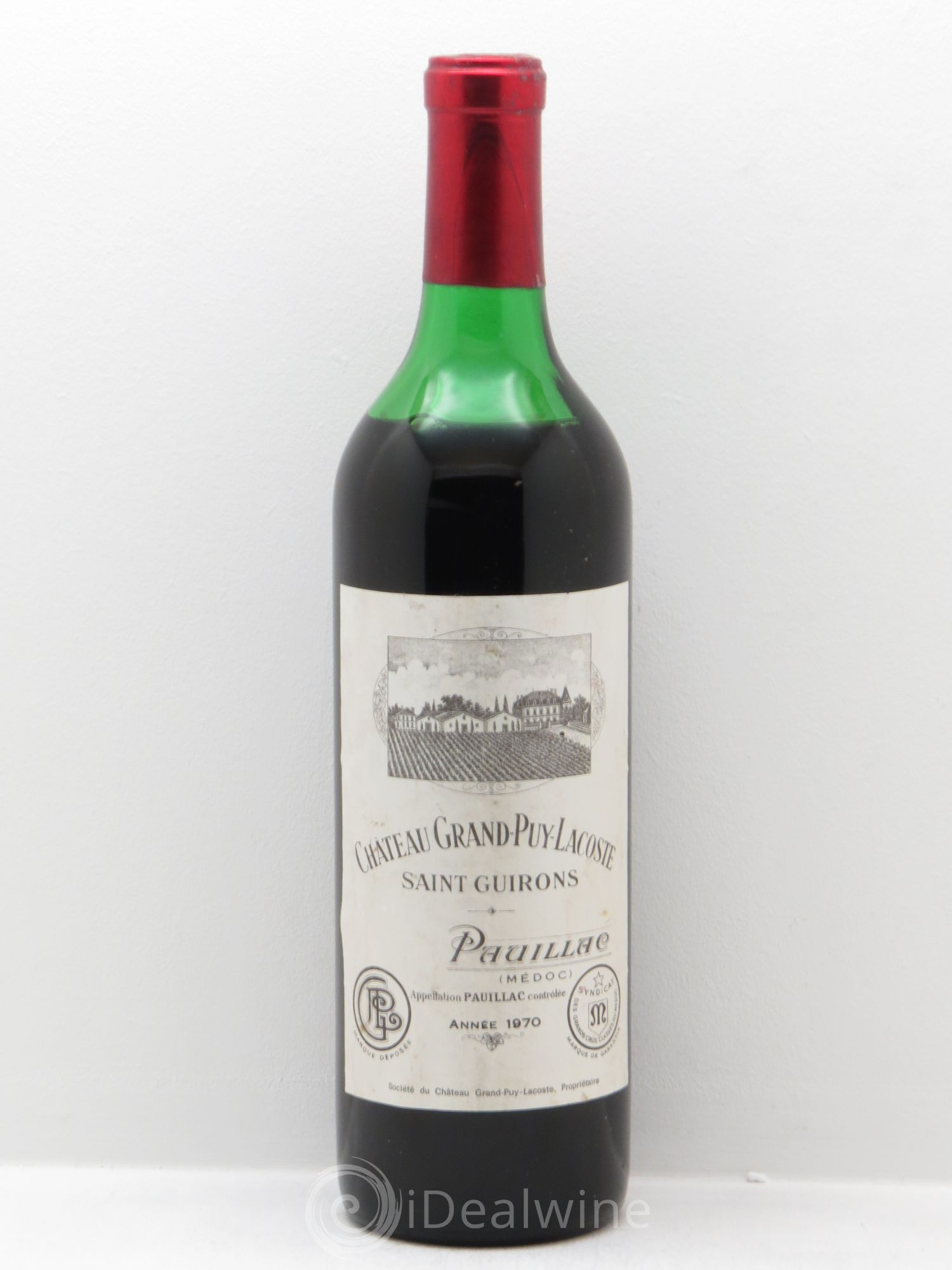 Château Grand Puy Lacoste 5ème Grand Cru Classé 1970 - Lot de 1 bouteille - 0