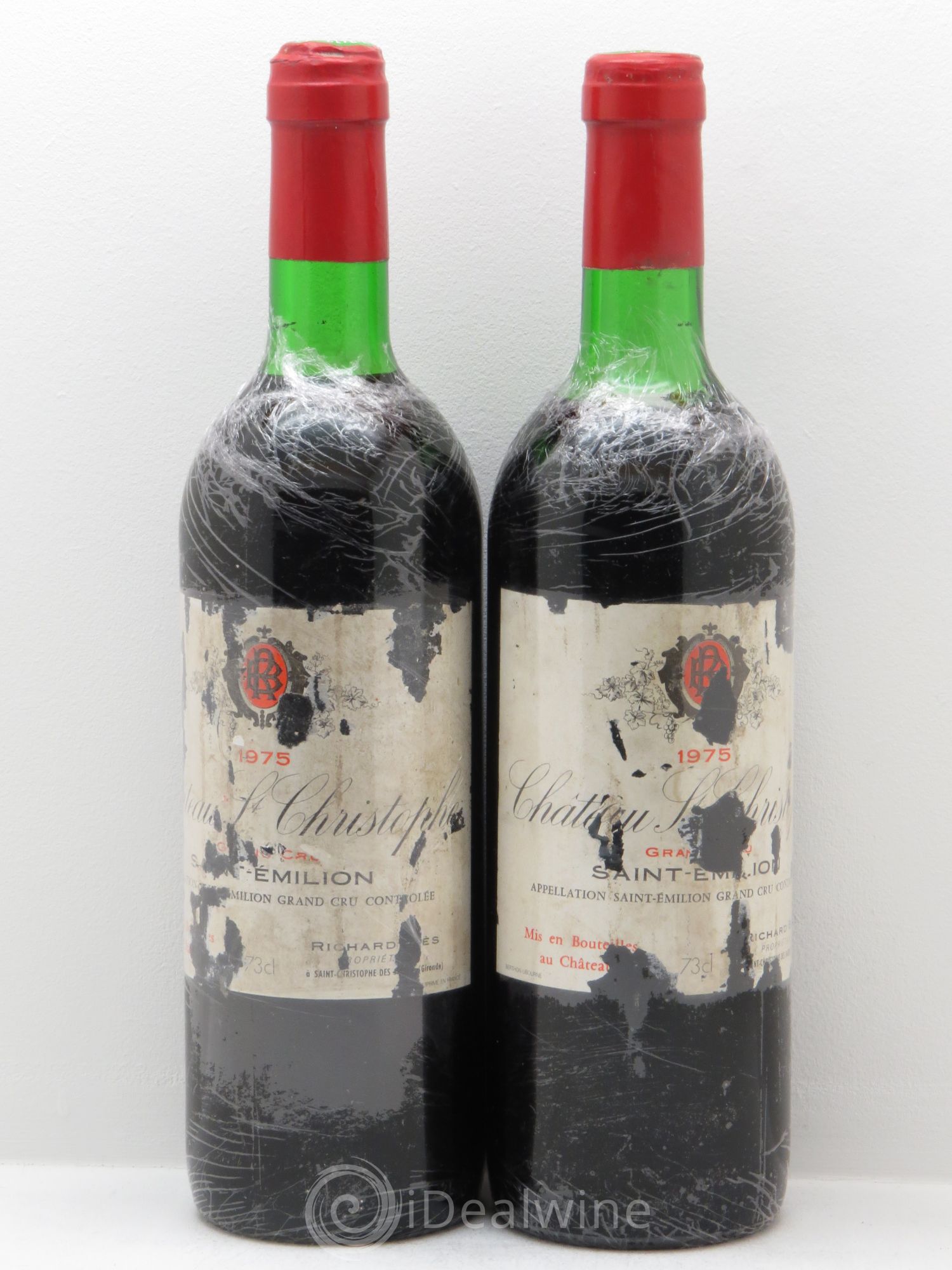 Saint-Émilion Château Saint Christophe (sans prix de réserve - no reserve) 1975 - Posten von 2 Flaschen - 0