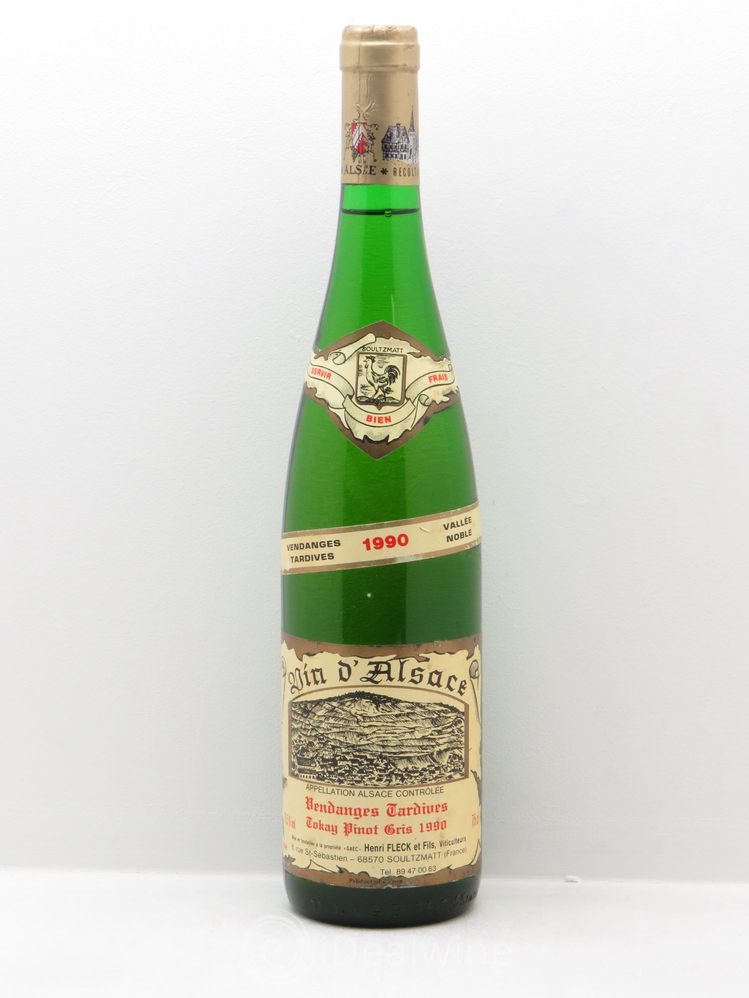 Pinot Gris (Tokay) Vendanges Tardives Henri Fleck Soultzmatt 1990 - Lotto di 1 bottiglia - 0