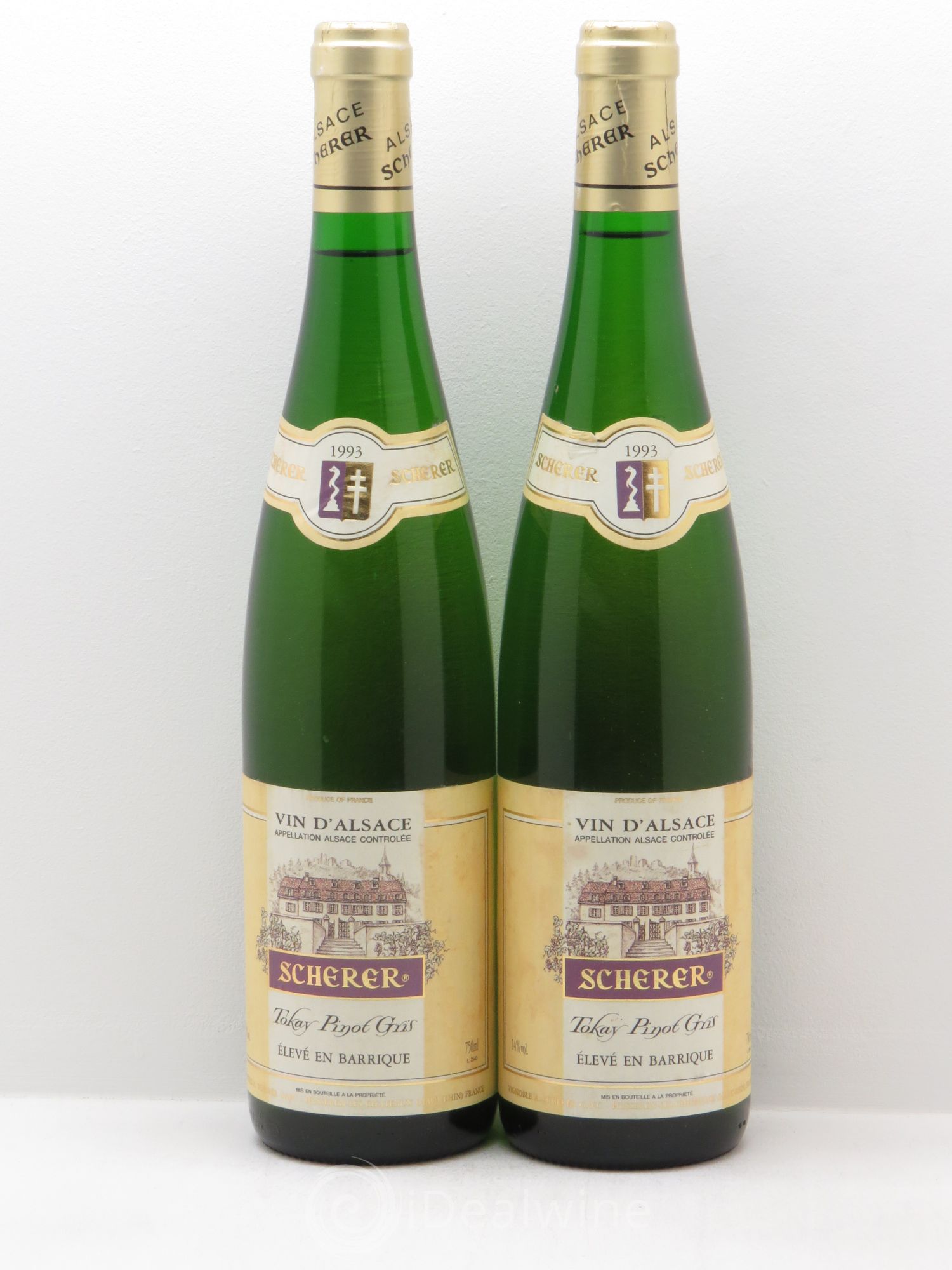Pinot Gris Scherer Husseren 1993 - Posten von 2 Flaschen - 0