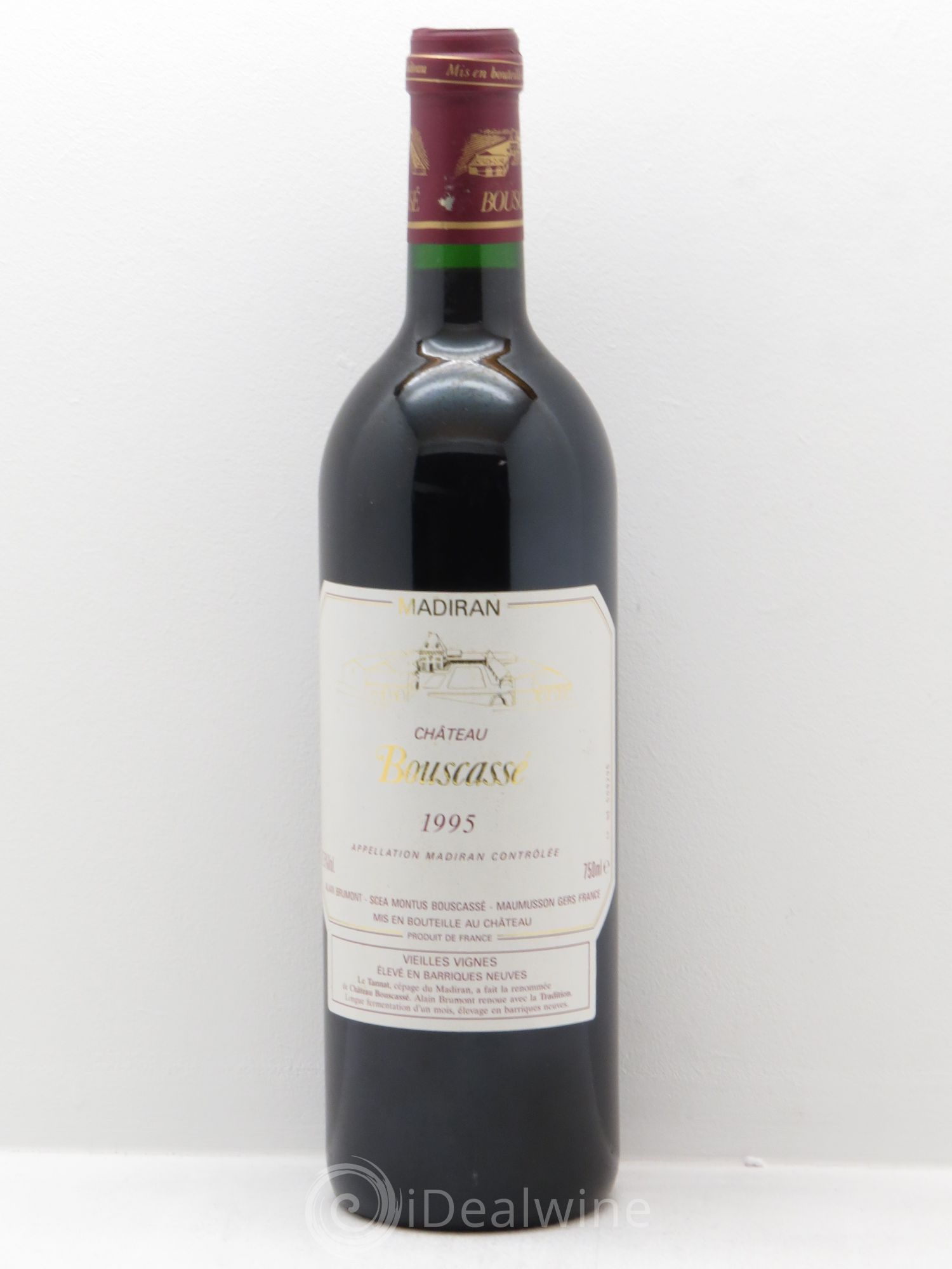 Madiran Vieilles Vignes Château Bouscassé - Alain Brumont 1995 - Lot de 1 bouteille - 0