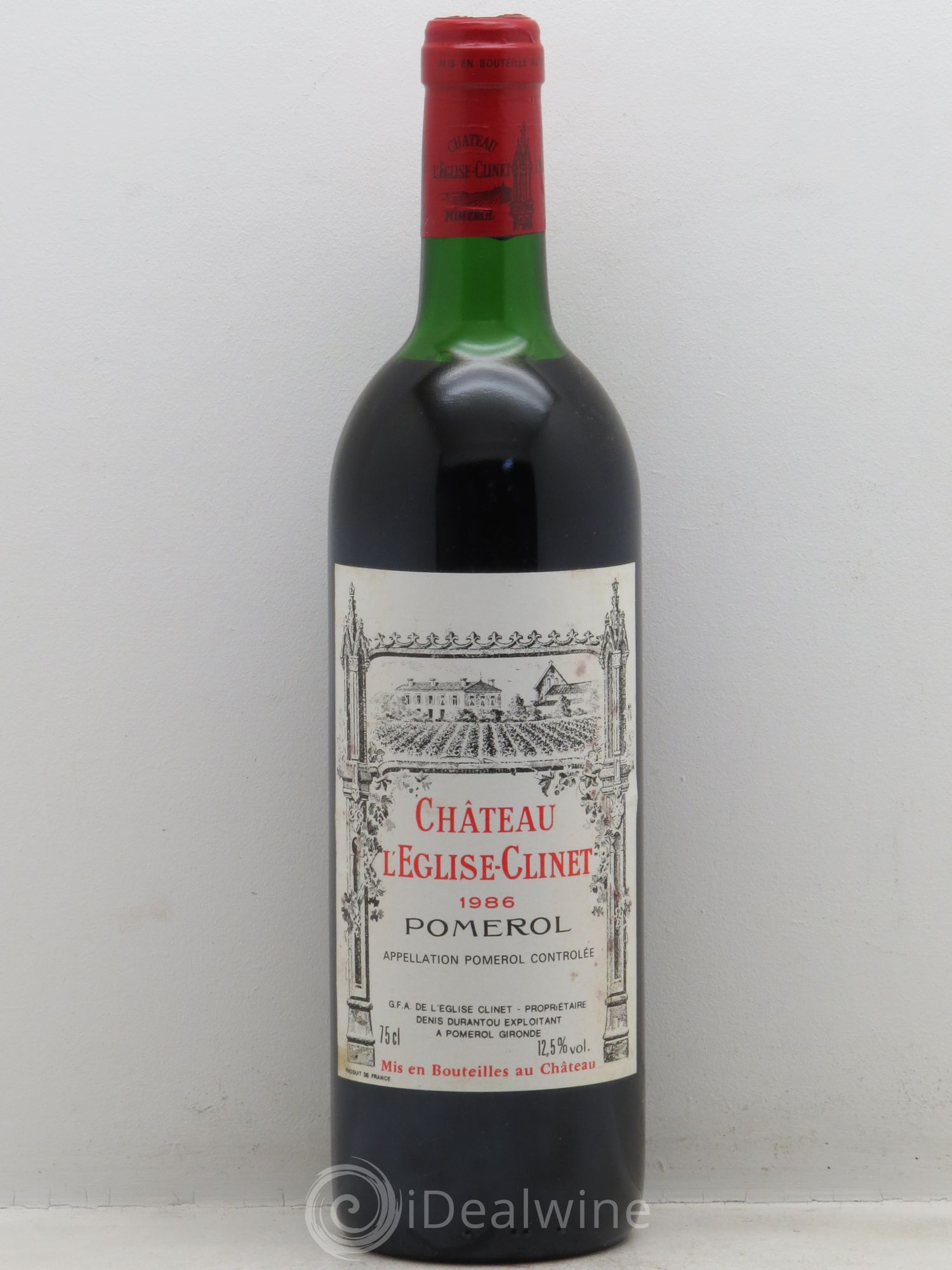 Château l' Église Clinet 1986 - Lot de 1 bouteille - 0
