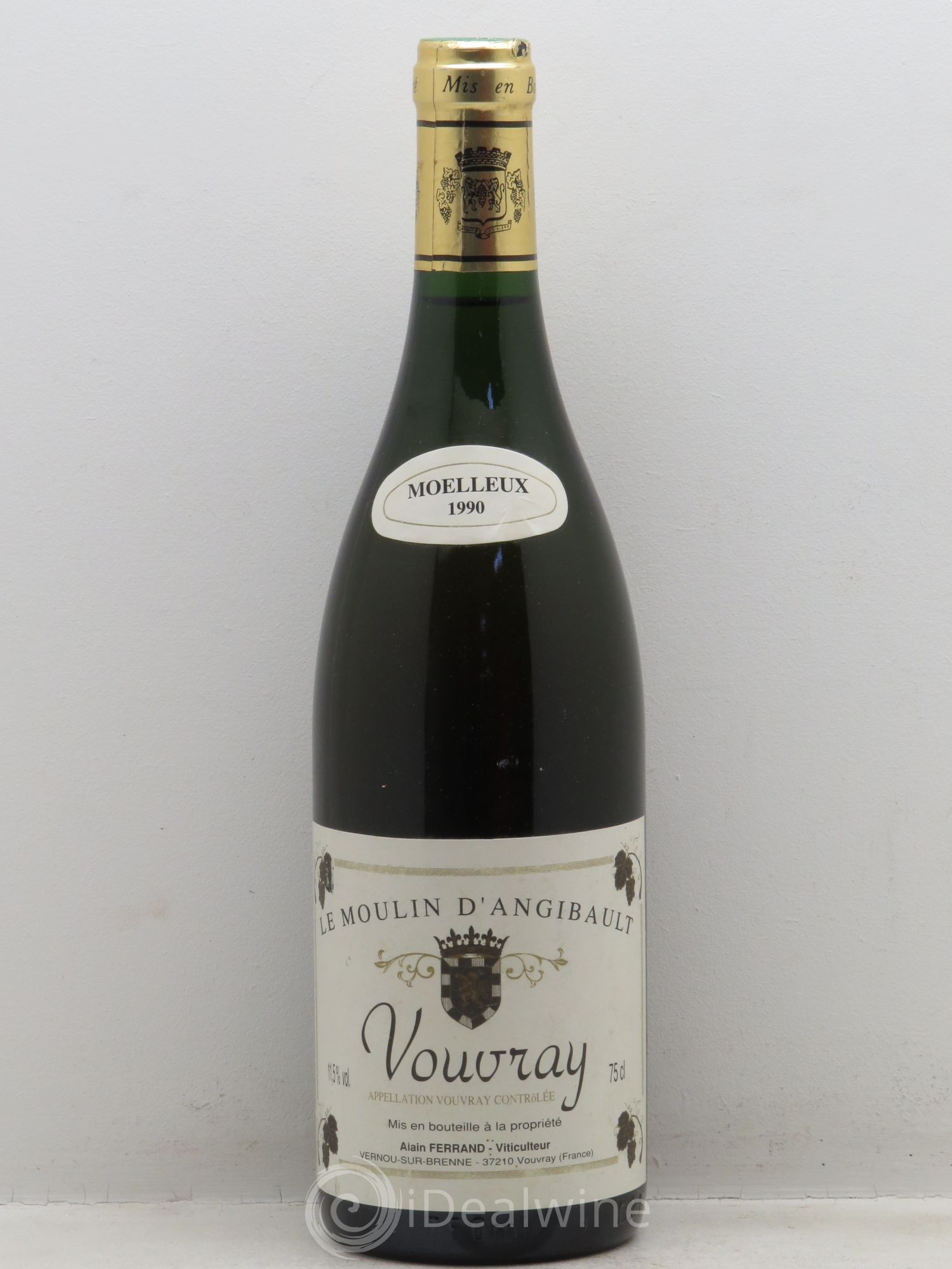 Vouvray Le Moulin d'Angibault A.Ferrand 1990 - Posten von 1 Flasche - 0