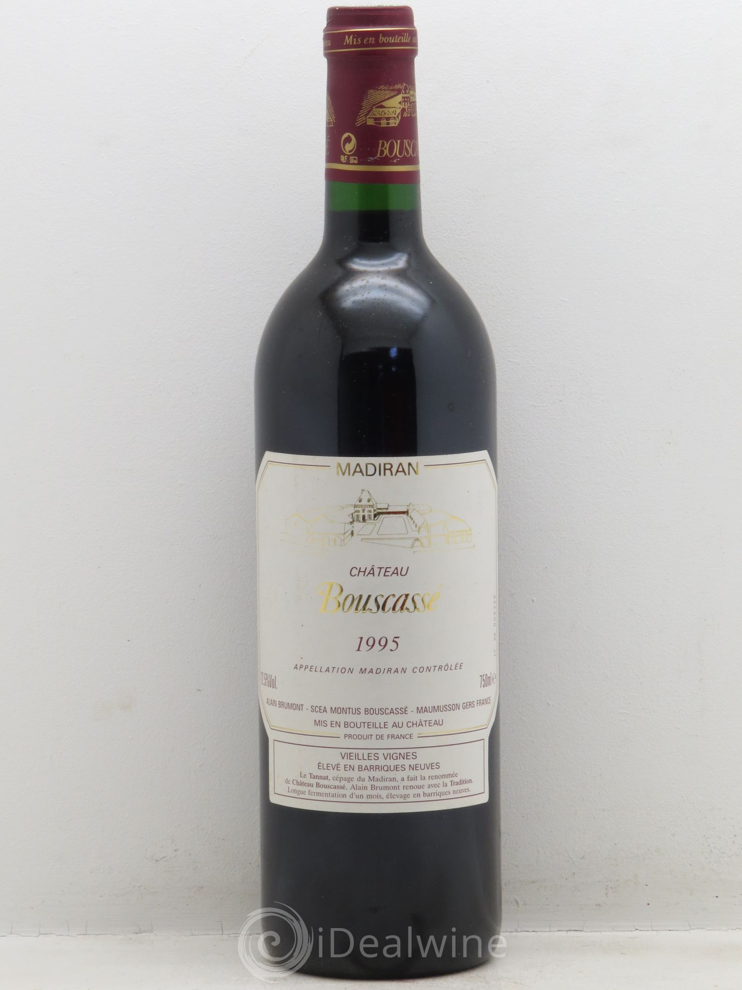 Madiran Vieilles Vignes Château Bouscassé - Alain Brumont 1995 - Lot de 1 bouteille - 0