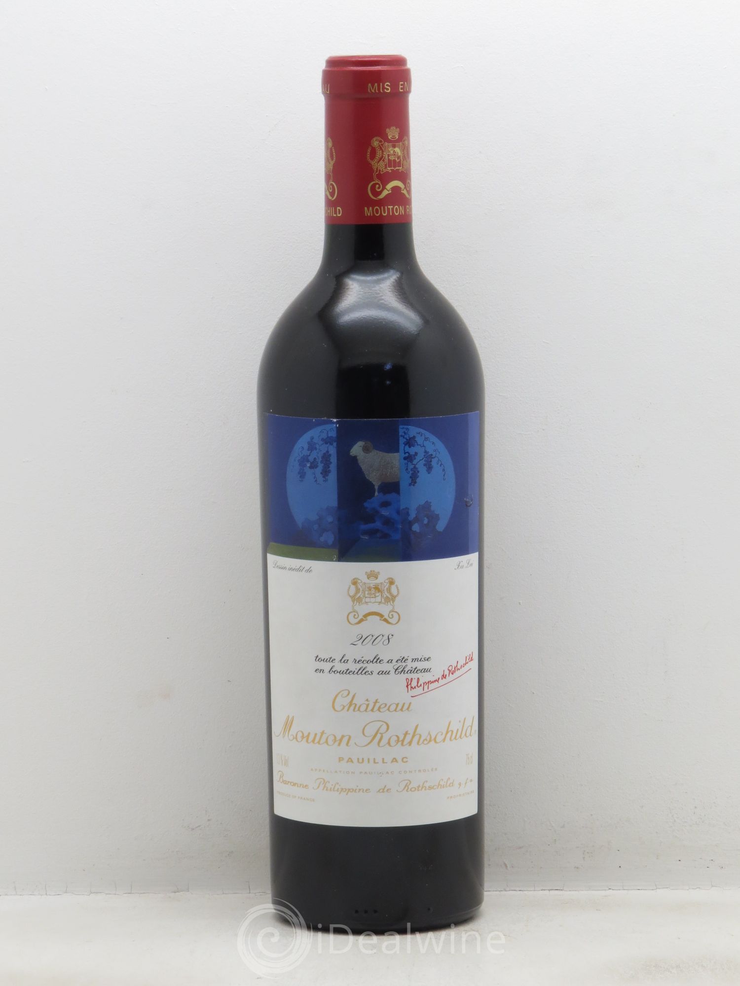Château Mouton Rothschild 1er Grand Cru Classé 2008 - Lot de 1 bouteille - 0