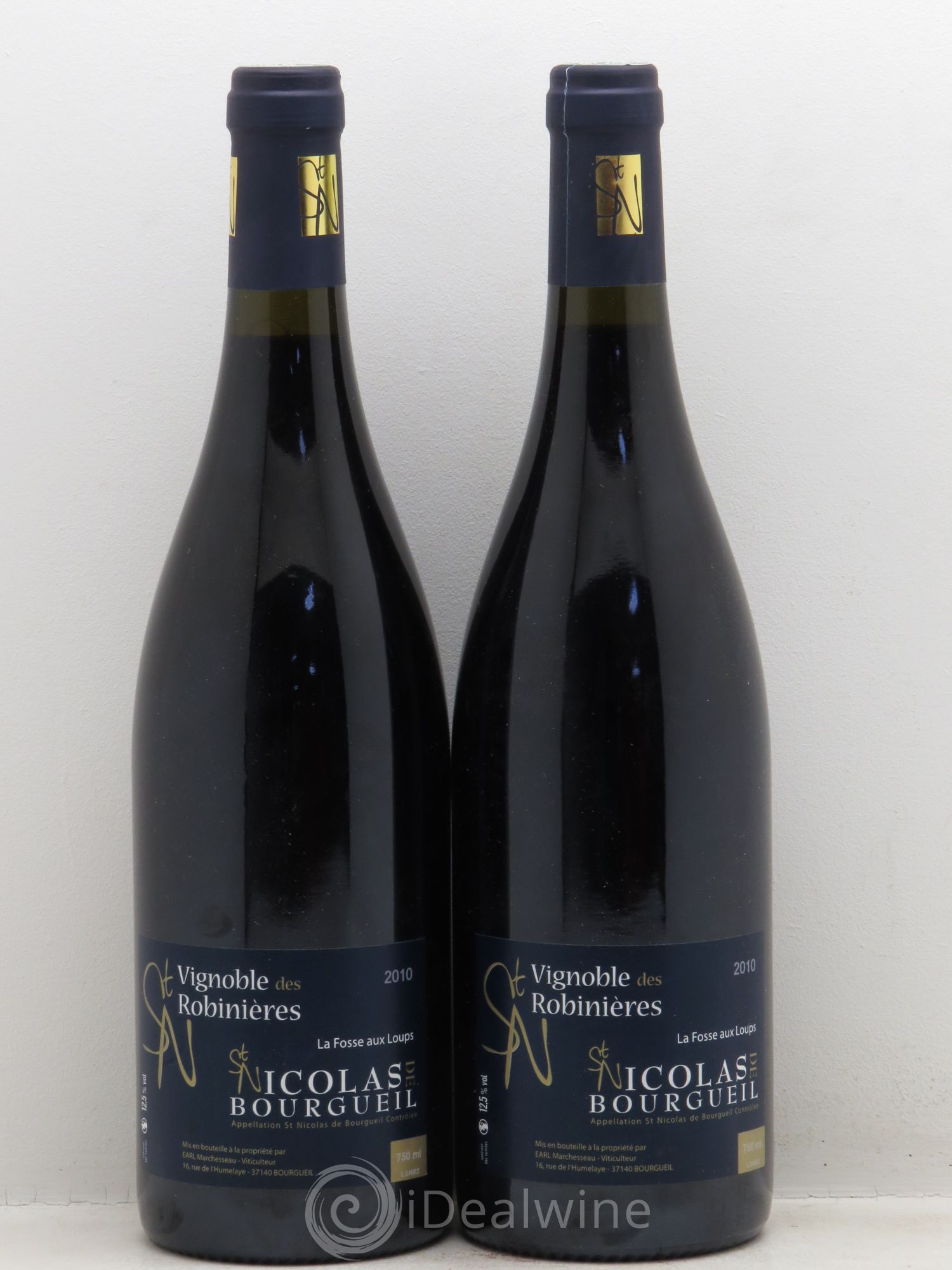 Saint-Nicolas de Bourgueil La Fosse aux Loups - Domaine des Robinières (sans prix de réserve - no reserve) 2010 - Posten von 2 Flaschen - 0