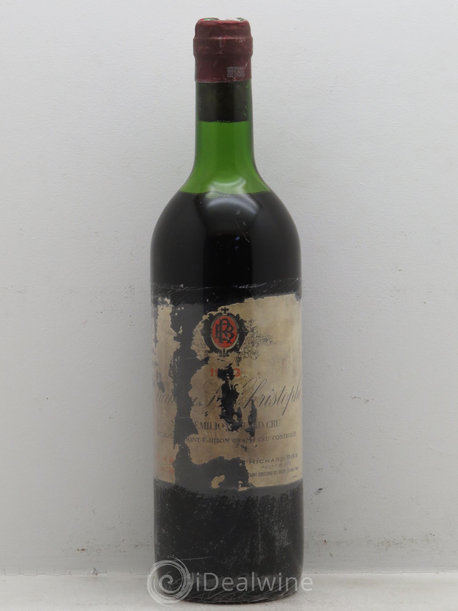 Saint-Émilion Château Saint Christophe (sans prix de réserve - no reserve) - Posten von 1 Flasche - 0