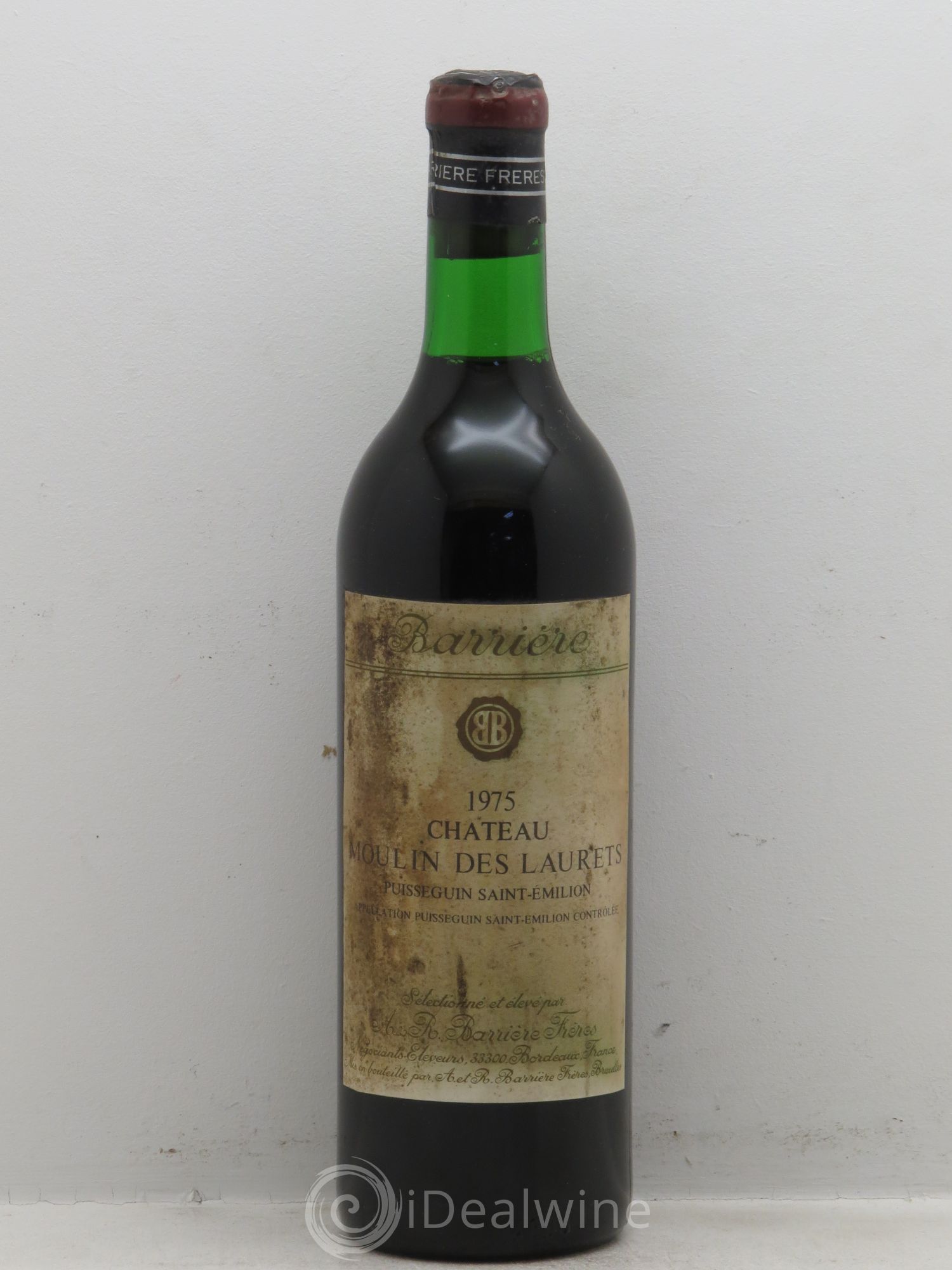 Bordeaux Château Moulin des Laurets Puisseguin Saint Emilion (sans prix de réserve) 1975 - Posten von 1 Flasche - 0