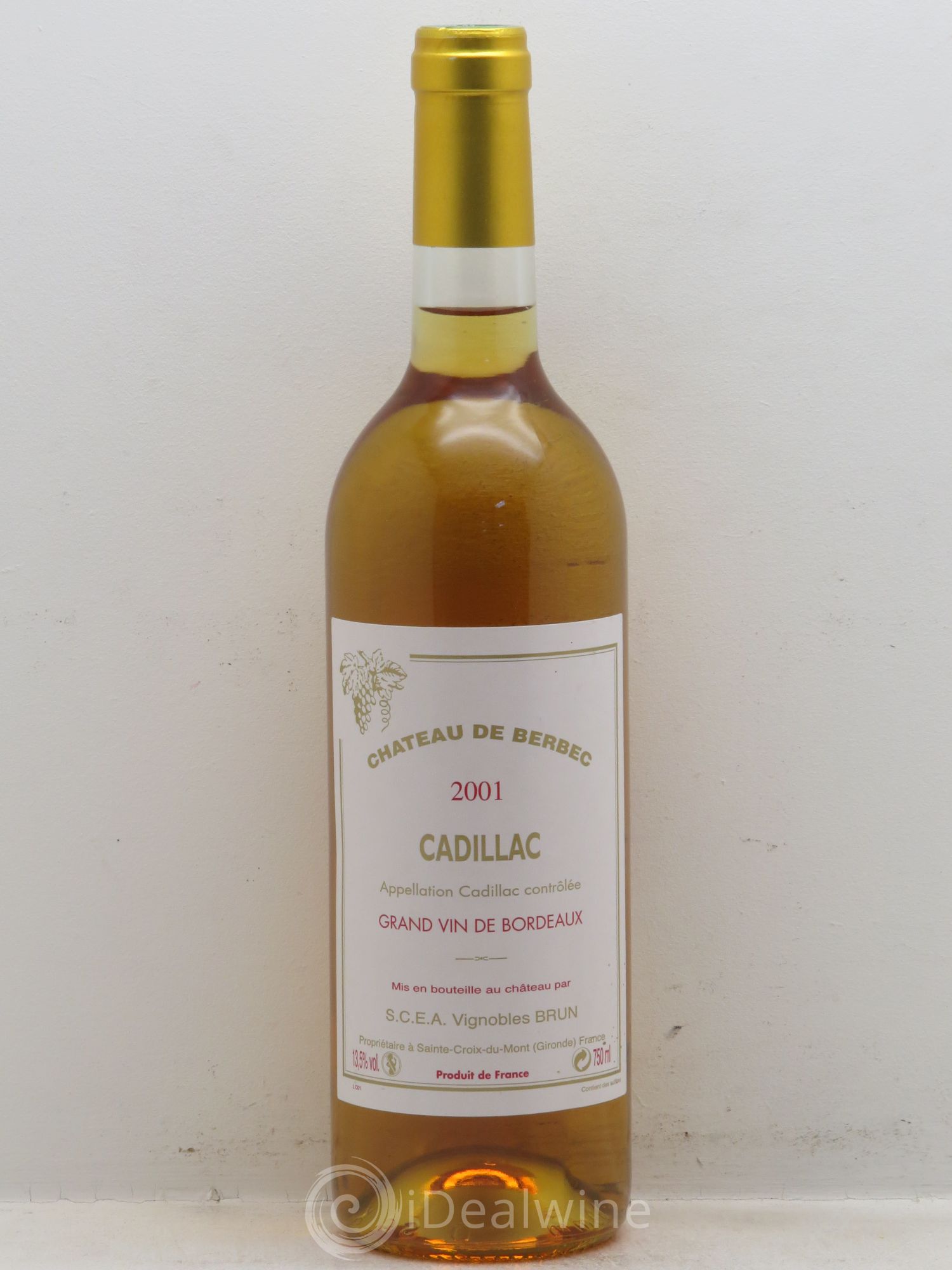 Cadillac Château de Berbec (sans prix de réserve) 2001 - Posten von 1 Flasche - 0