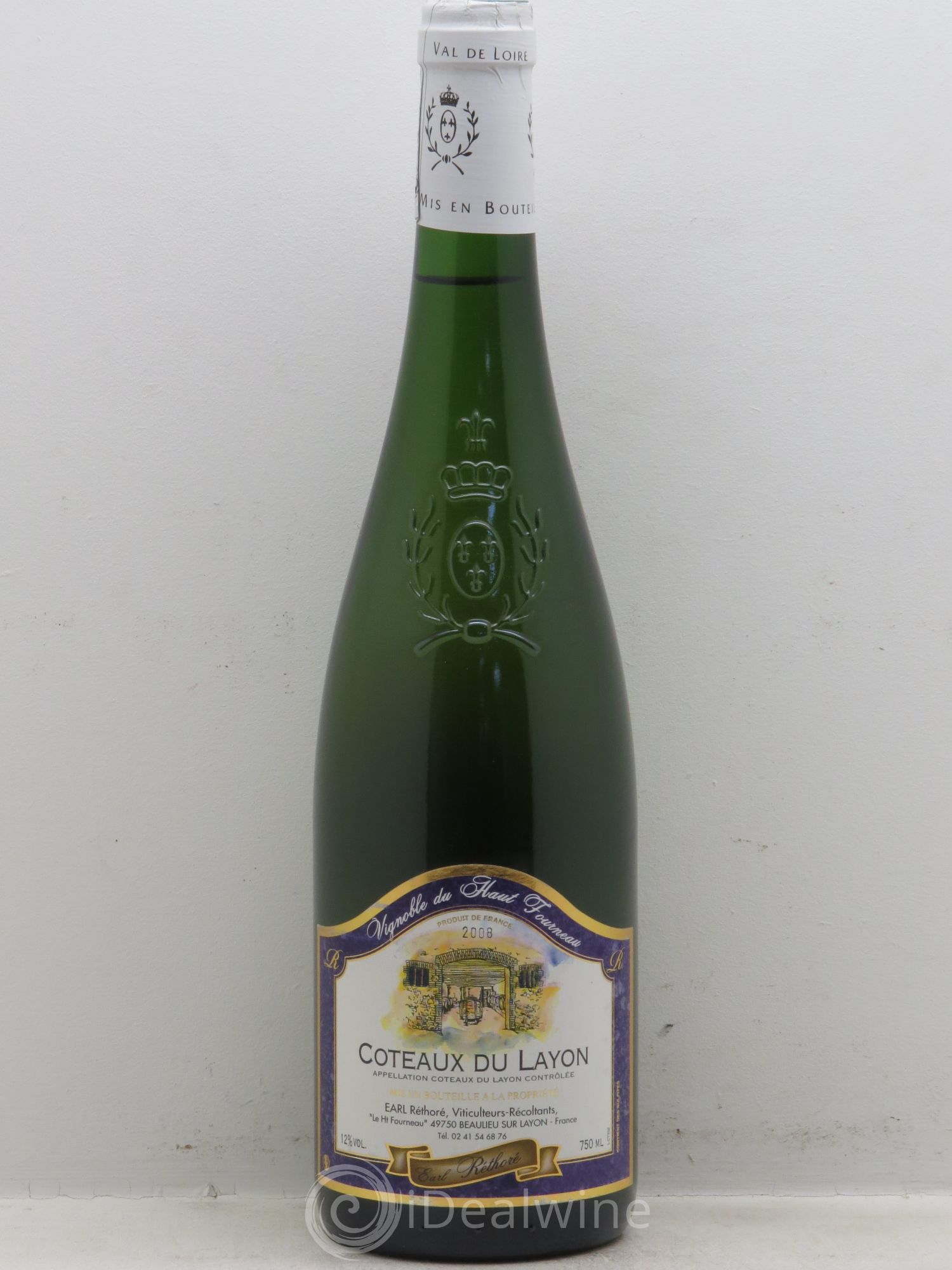 Coteaux du Layon Vignoble du Haut fourneau Réthoré (sans prix de réserve) 2008 - Posten von 1 Flasche - 0