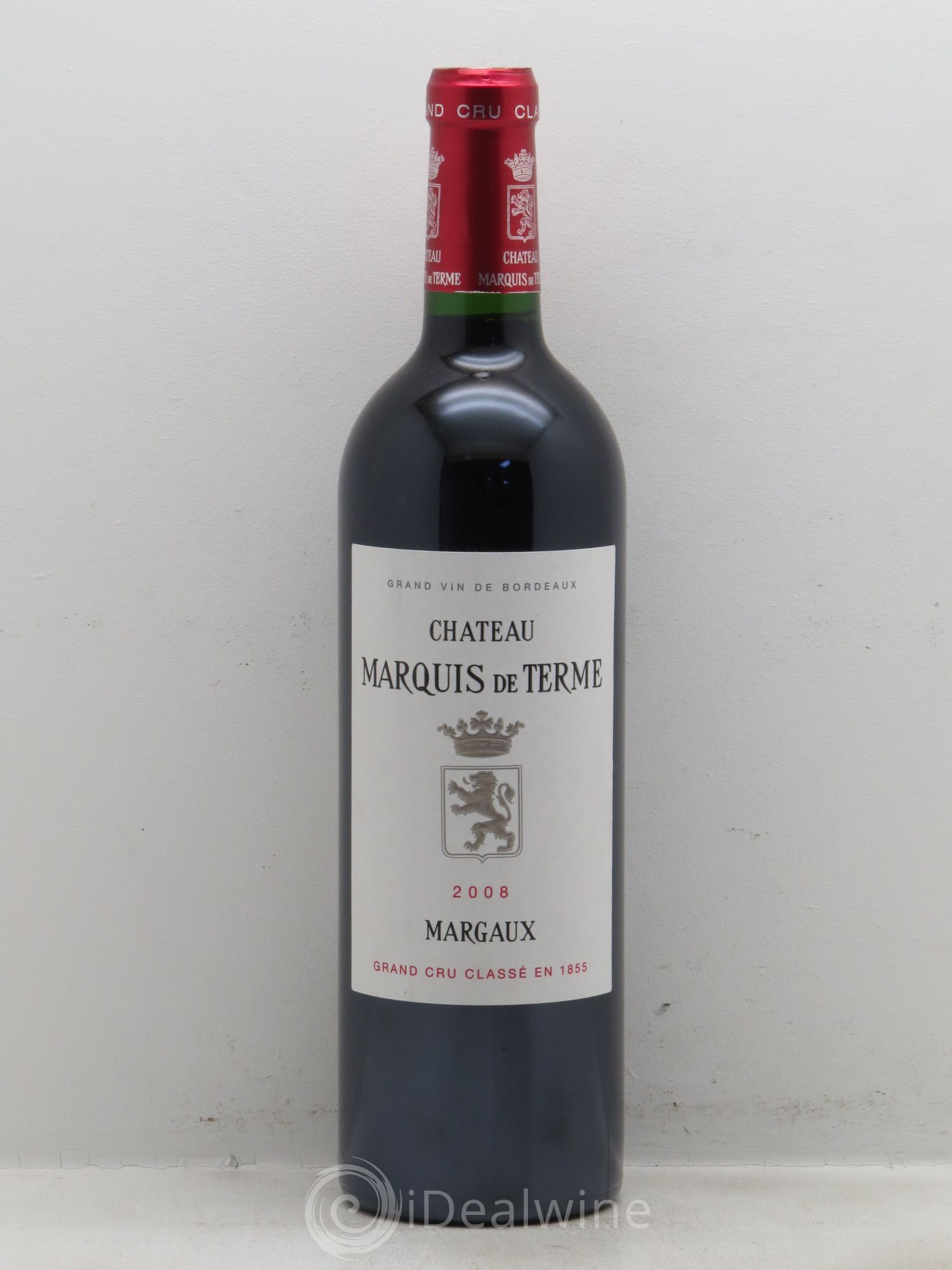 Château Marquis de Terme 4ème Grand Cru Classé 2008 - Lot de 1 bouteille - 0