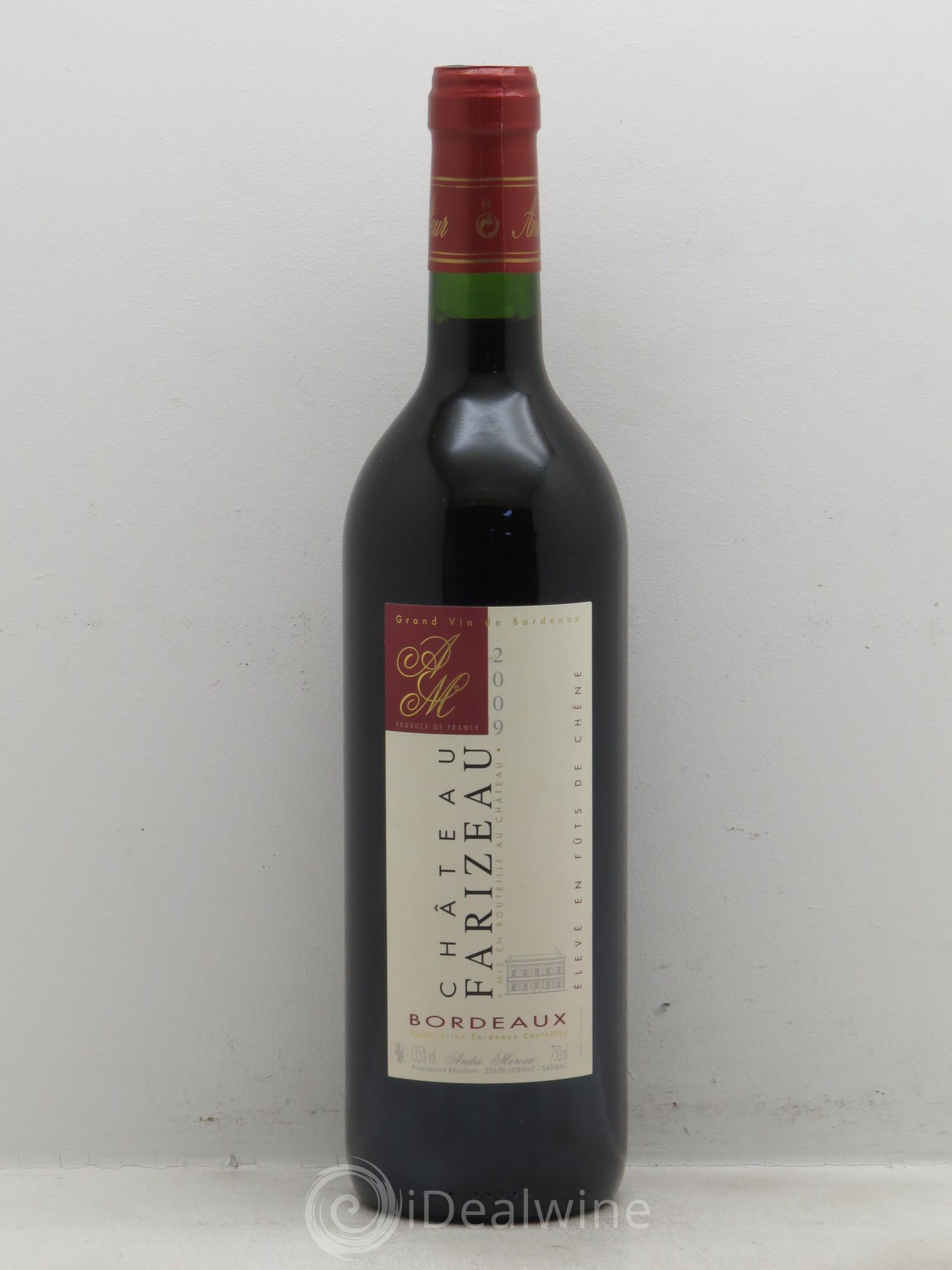 Bordeaux Château Farizeau (sans prix de réserve) 2009 - Posten von 1 Flasche - 0