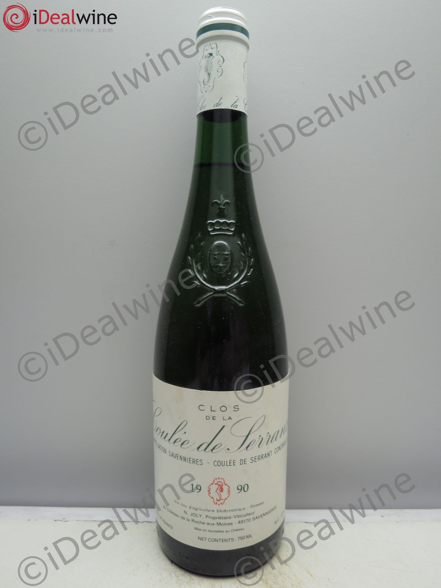 Savennières Clos de la Coulée de Serrant Vignobles de la Coulée de Serrant - Nicolas Joly 1990 - Lot de 1 bouteille - 0