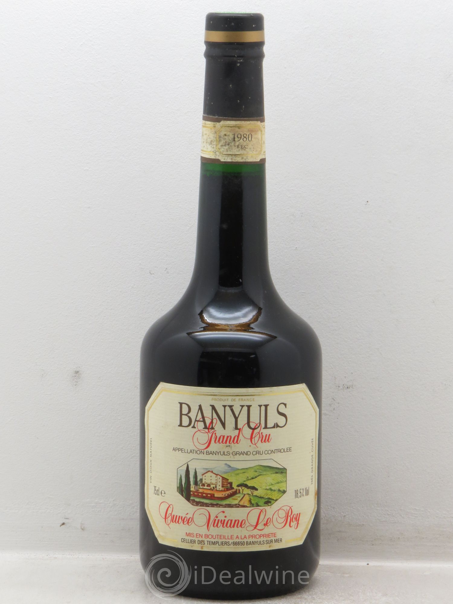 Banyuls Cellier des Templiers "Viviane Leroy" 1980 - Posten von 1 Flasche - 0