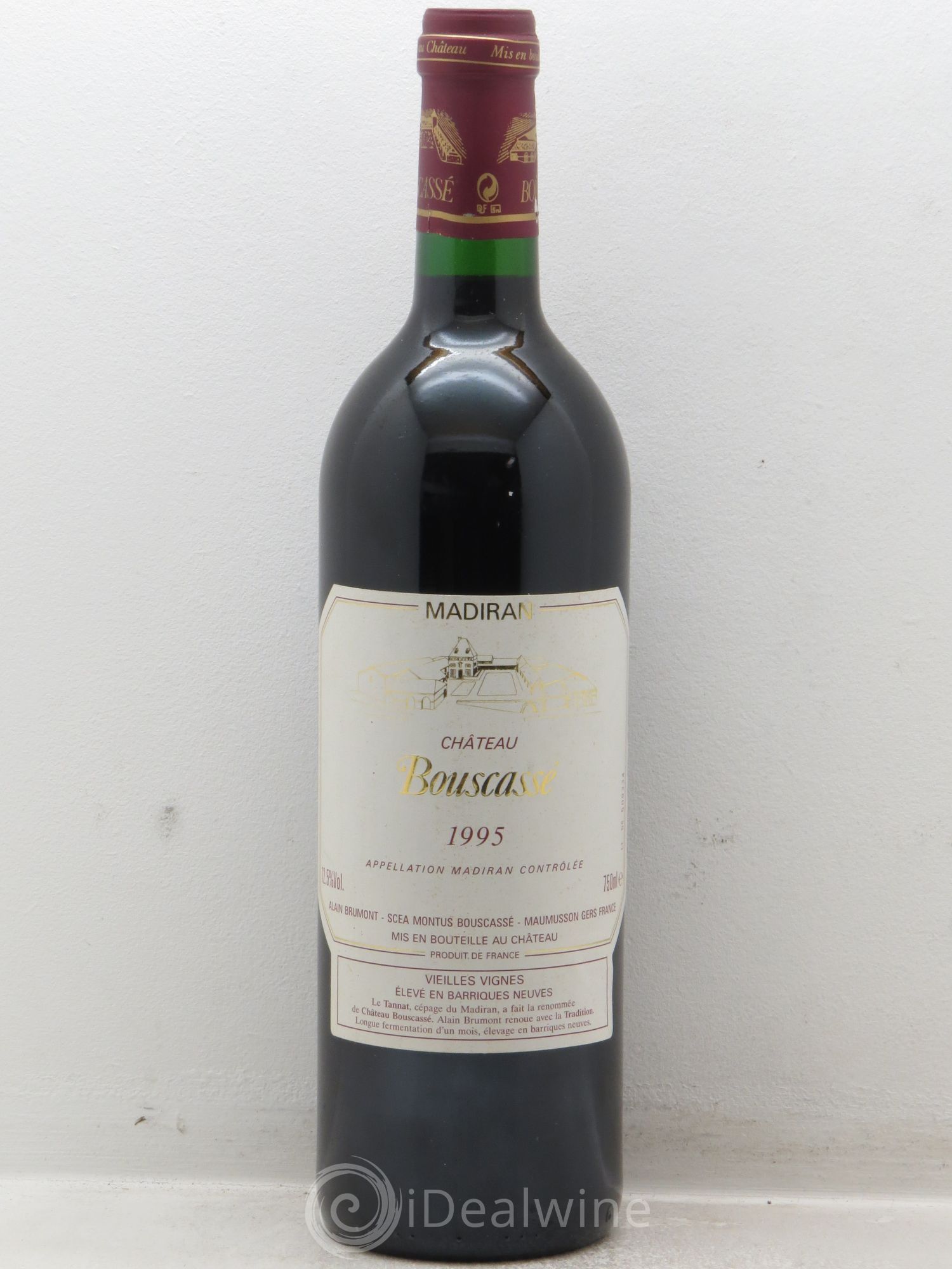 Madiran Vieilles Vignes Château Bouscassé - Alain Brumont 1995 - Lot de 1 bouteille - 0
