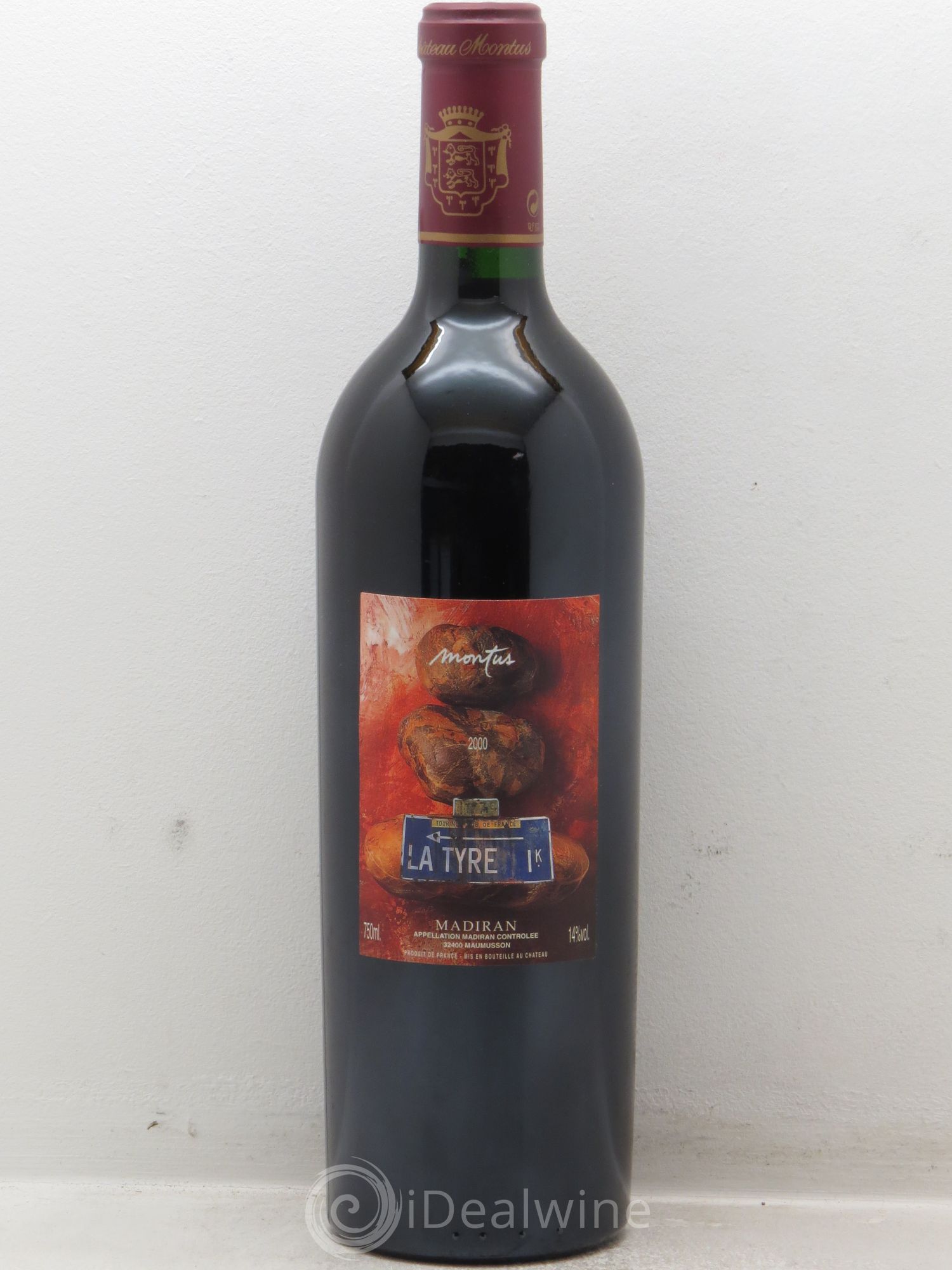 Madiran Château Montus-La Tyre Alain Brumont (sans prix de réserve-no reserve) 2000 - Posten von 1 Flasche - 0