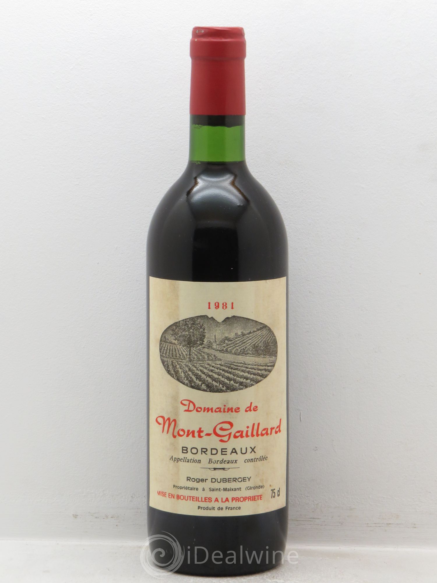 Bordeaux Domaine de Mont Gaillard (sans prix de réserve) 1981 - Posten von 1 Flasche - 0