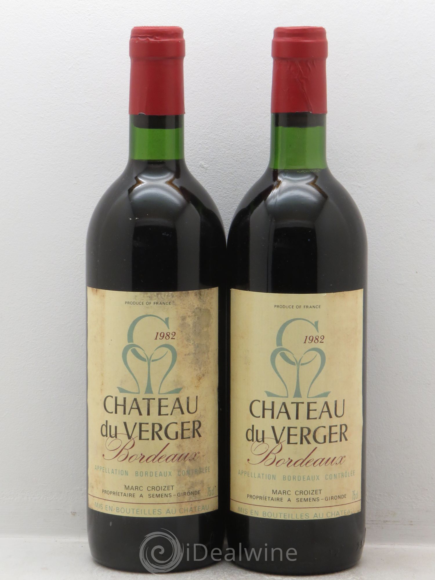 Bordeaux Château du Verger (sans prix de réserve) 1982 - Posten von 2 Flaschen - 0