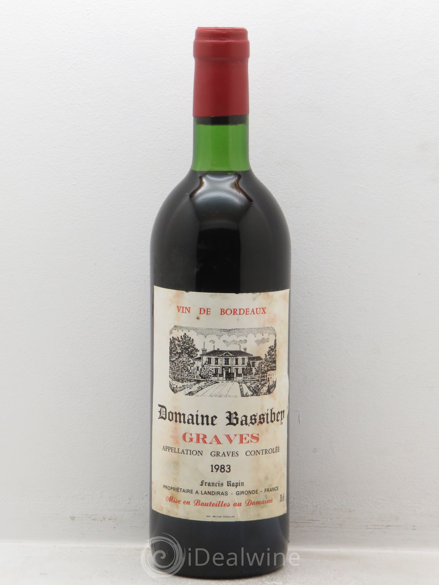 Graves Domaine Bassibey (sans prix de reserve) 1983 - Posten von 1 Flasche - 0