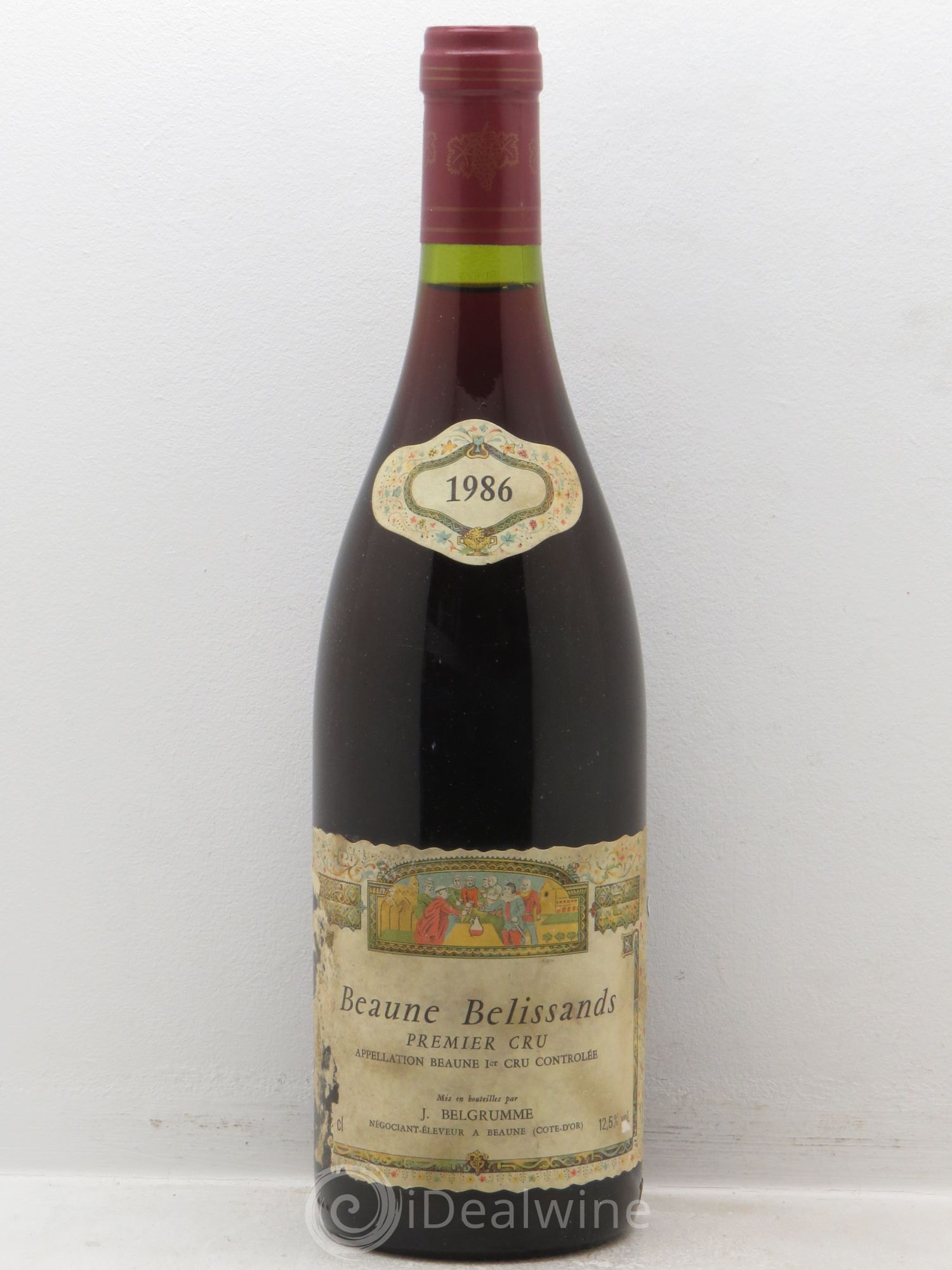 Beaune 1er Cru Belissands J. Belgrumme (sans prix de reserve) 1986 - Posten von 1 Flasche - 0