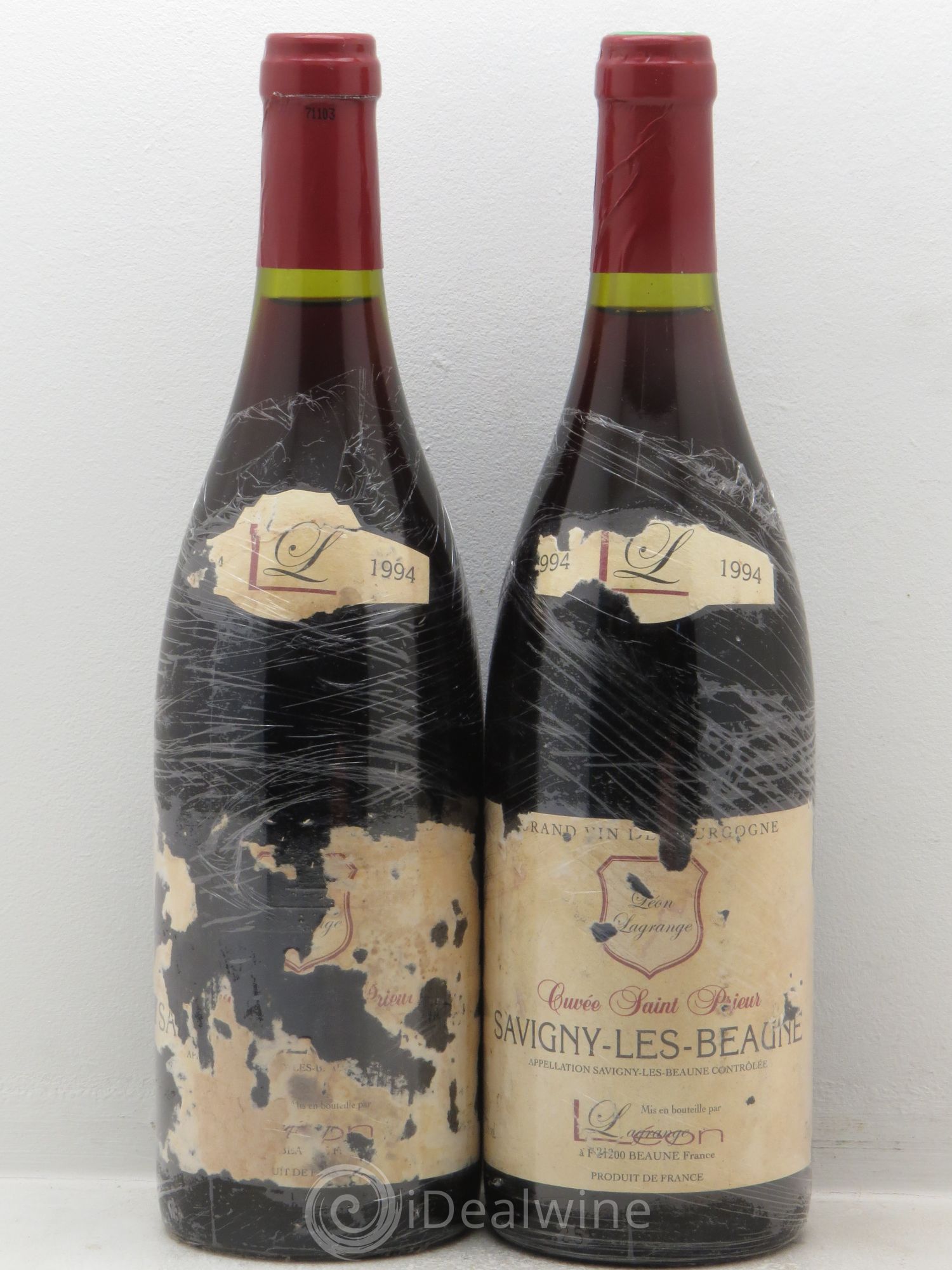 Savigny-lès-Beaune Cuvée Saint Prieur Léon Lagrange (sans prix de réserve) 1994 - Posten von 2 Flaschen - 0
