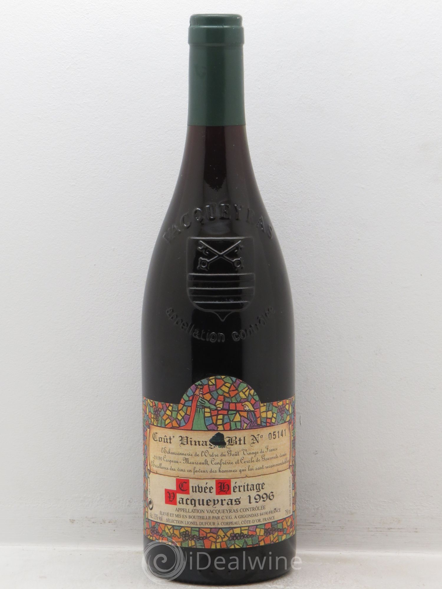 Vacqueyras Cuvée Héritage (sans prix de réserve) 1996 - Posten von 1 Flasche - 0
