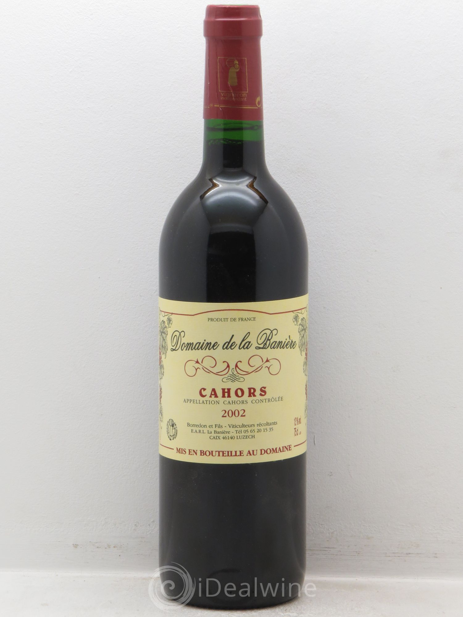 Cahors Domaine de la Banière (sans prix de réserve) 2002 - Posten von 1 Flasche - 0