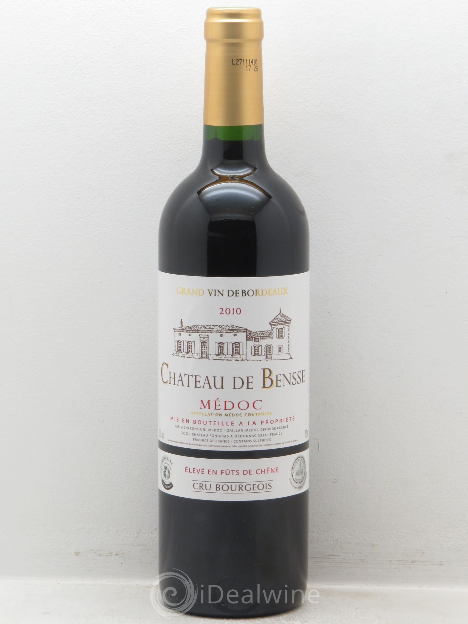 Médoc Château de Bensse (sans prix de réserve) 2010 - Posten von 1 Flasche - 0