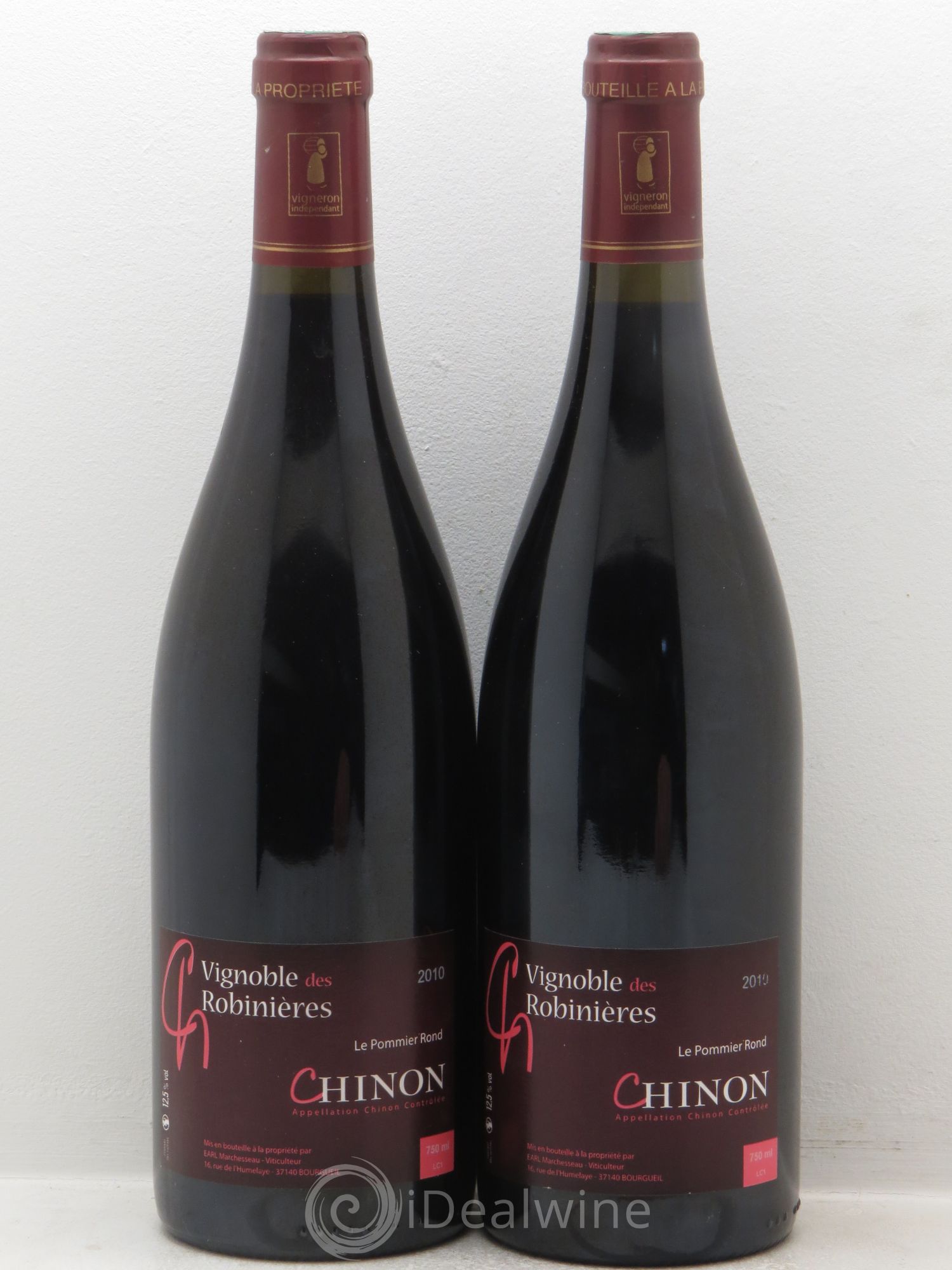 Chinon Domaine des Robinières (sans prix de réserve) 2010 - Posten von 2 Flaschen - 0